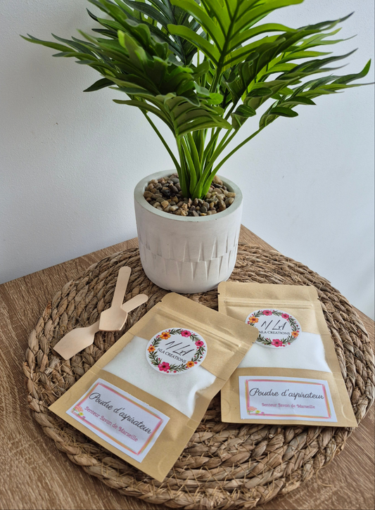 Poudre d'aspirateur - Senteur Savon de Marseille 50g - NLA Creations