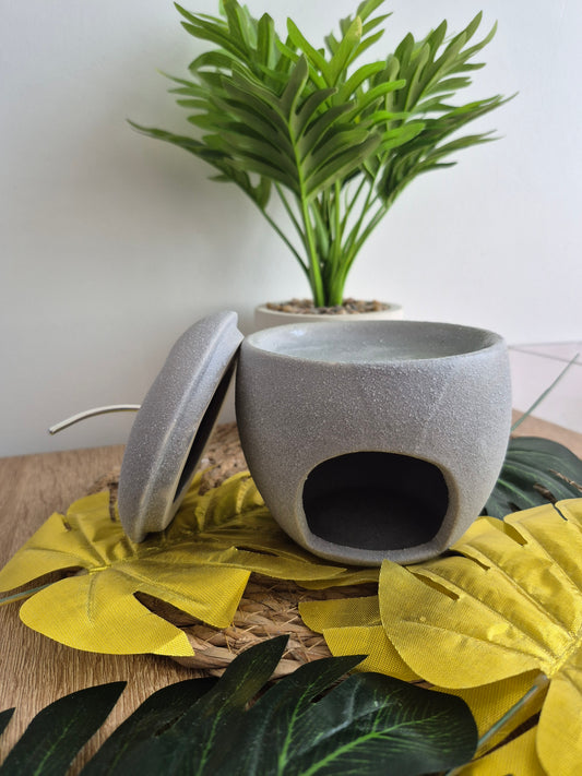 Brûle-parfum "Pomme d'amour" Ciment - NLA Creations