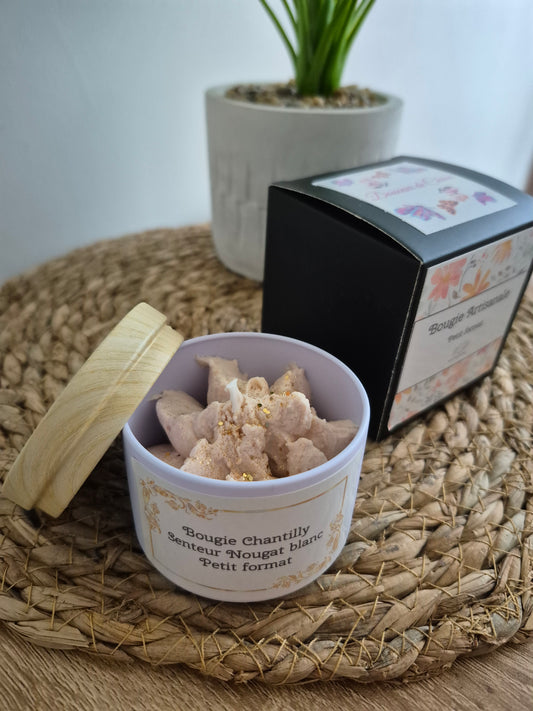 Bougie petit format - Senteur Nougat blanc - NLA Creations