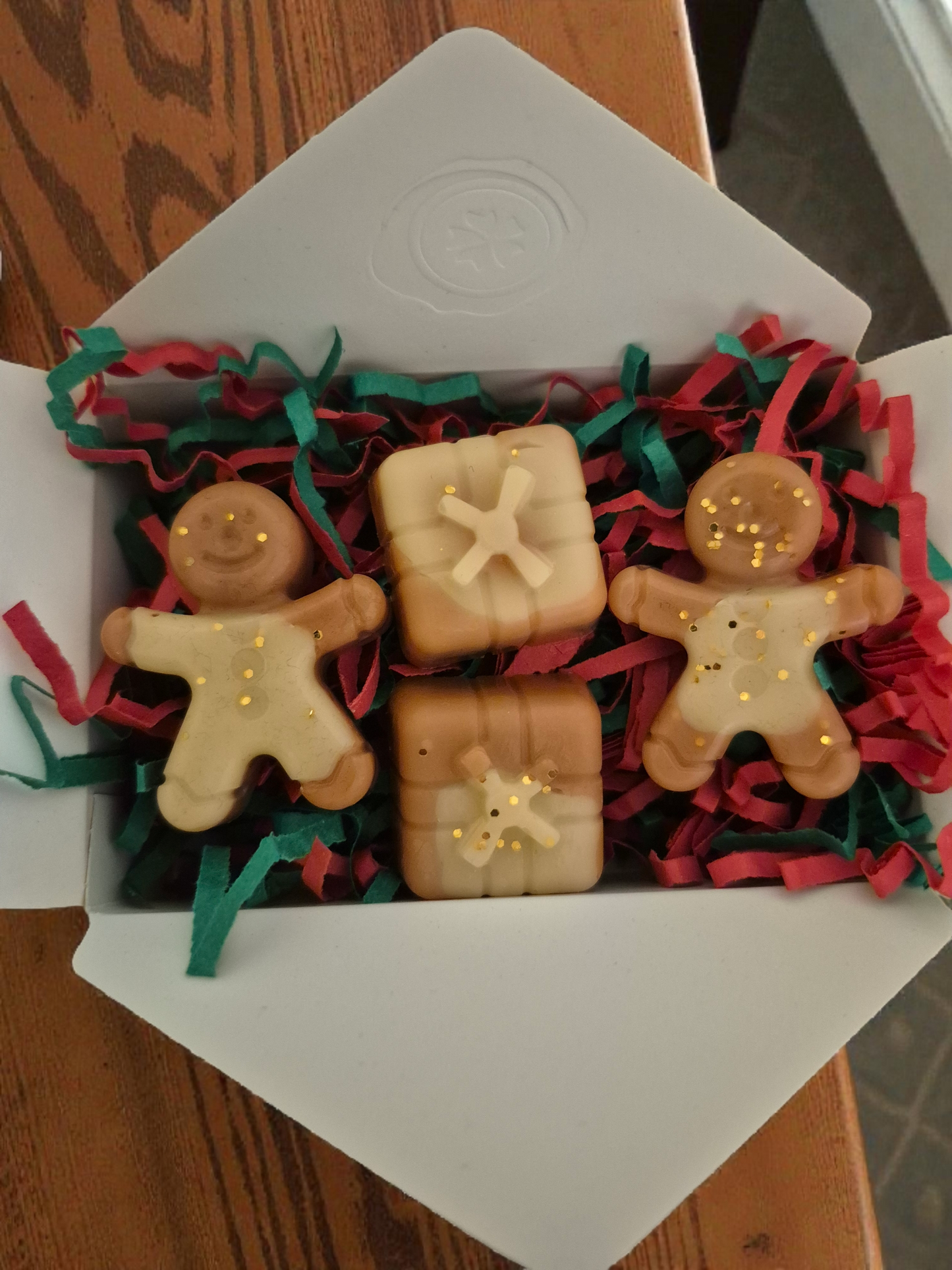 Box de 4 fondants parfumées - Feu de bois 🎅