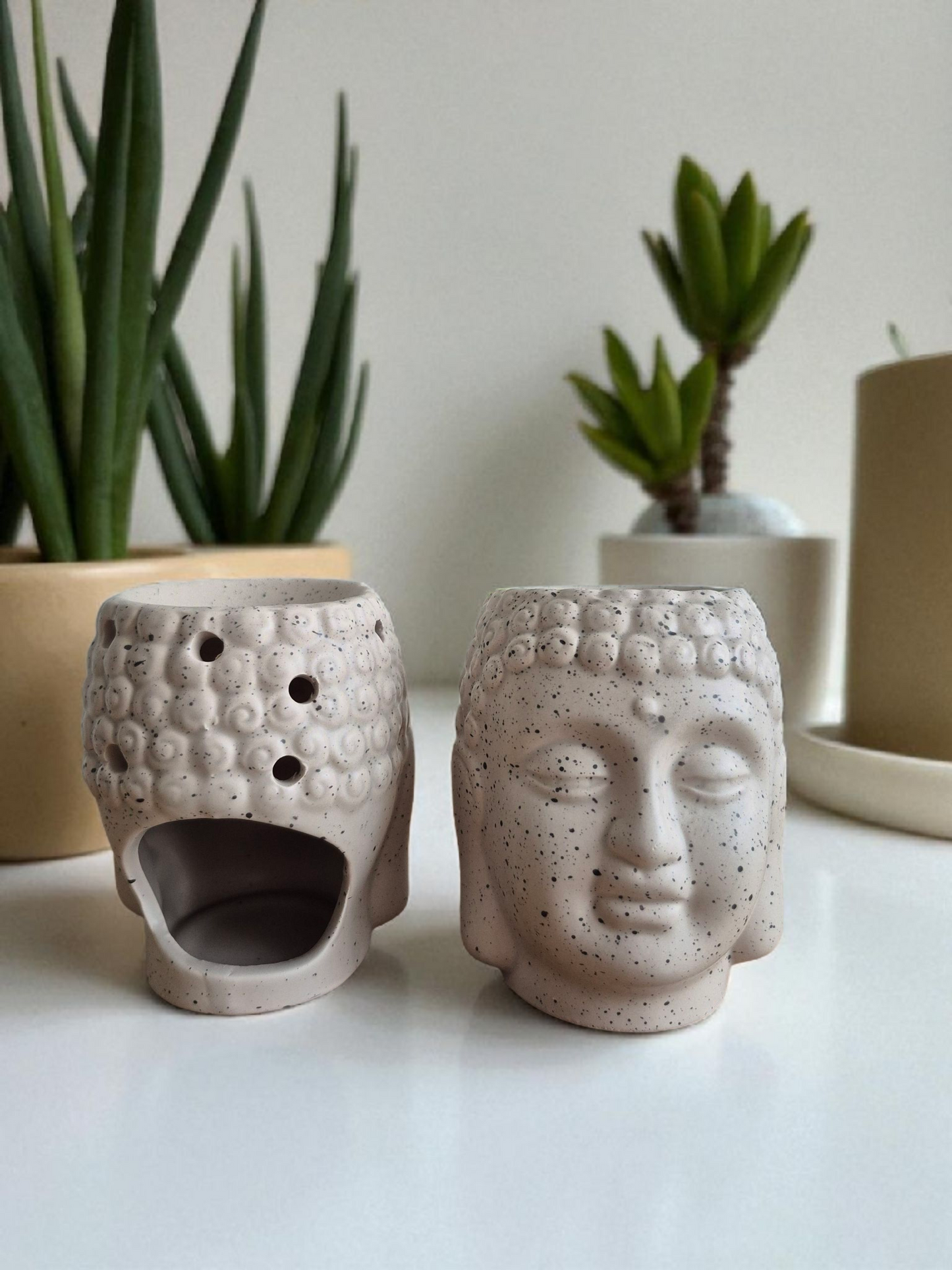 Brûle-parfum "Tête de Bouddha" Céramique - NLA Creations