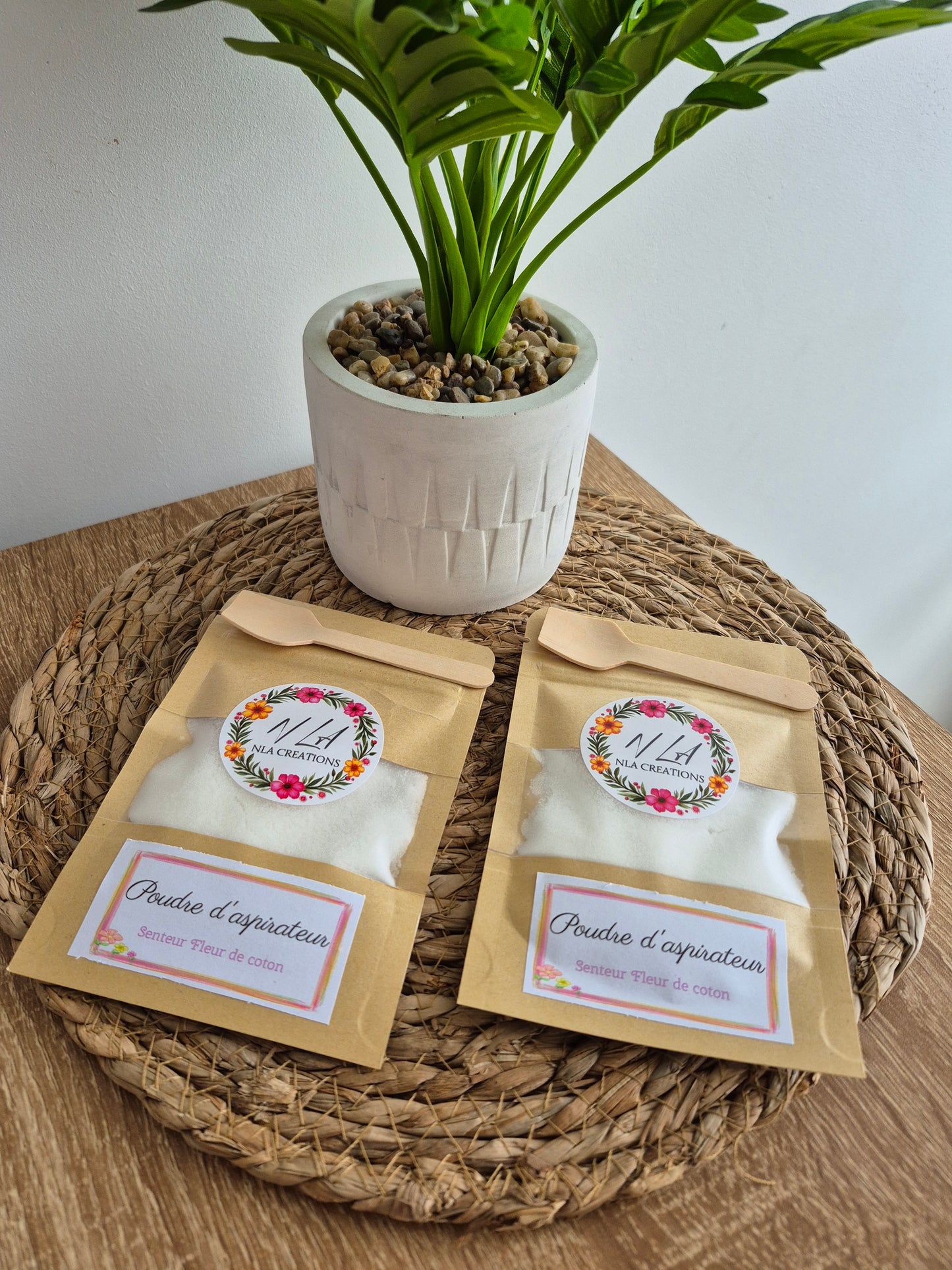 Poudre d'aspirateur - Senteur Fleur de coton 50g - NLA Creations
