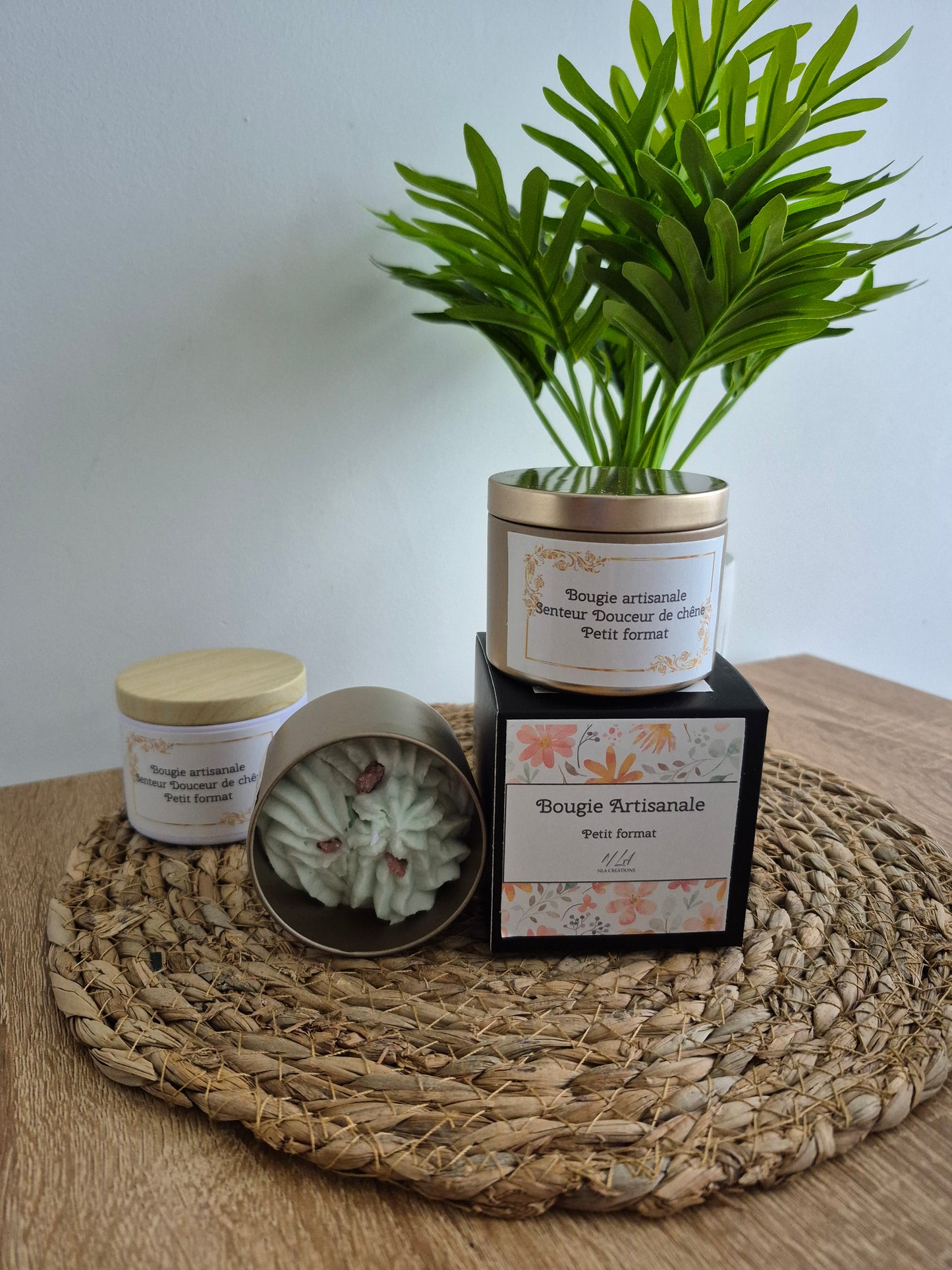 Bougie Douceur de chêne - Petit format - NLA Creations