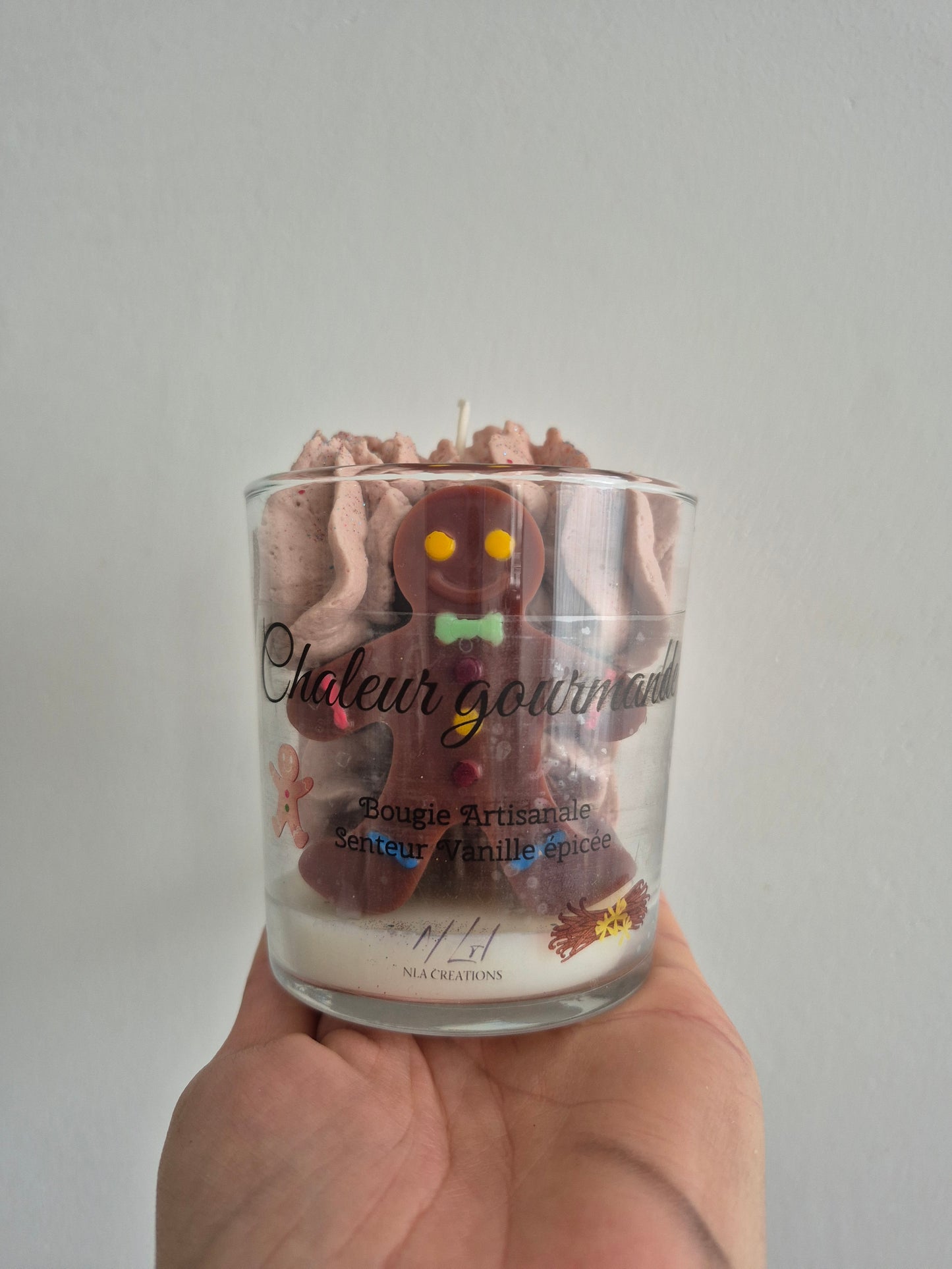 Bougie artisanale - Chaleur Gourmande - Senteur vanille épicée - NLA Creations
