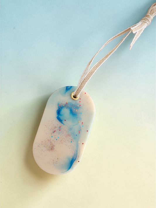 Suspension parfumée artisanale ovale - Senteur au choix ✨️ - NLA Creations