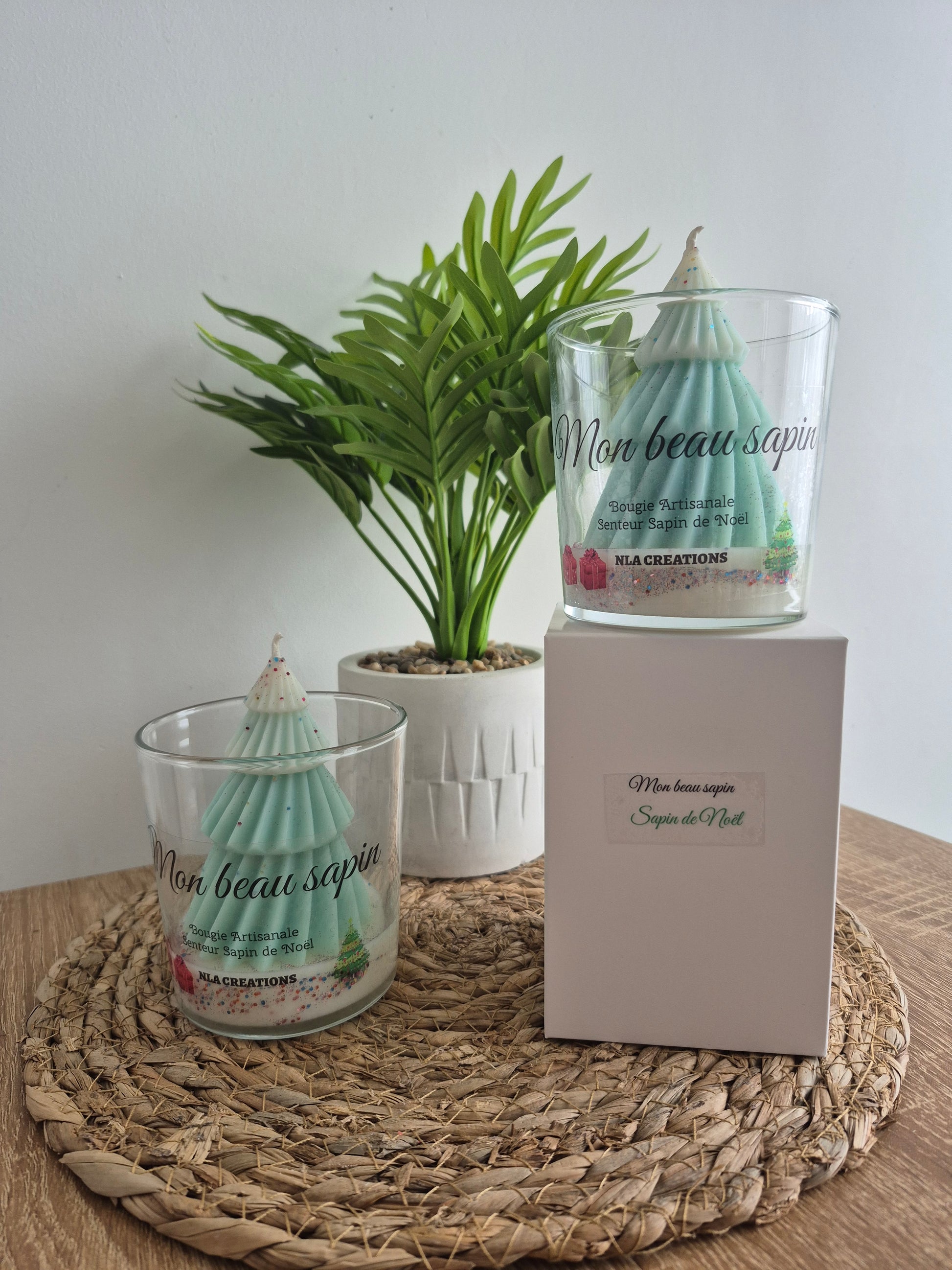 Bougie artisanale - Mon beau sapin - Senteur sapin de Noël - NLA Creations 
