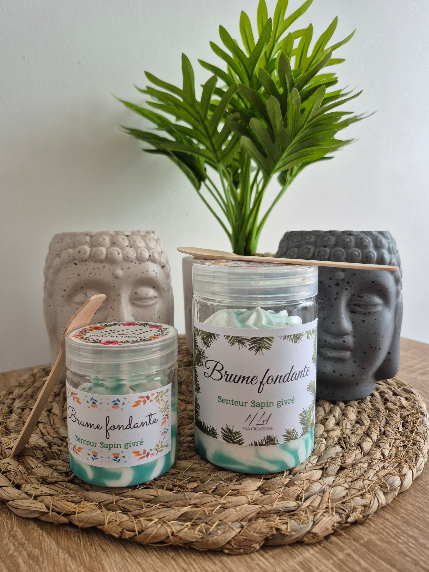 Fondant cremeux chantilly - Sapin givré - 2 formats - NLA Creations 