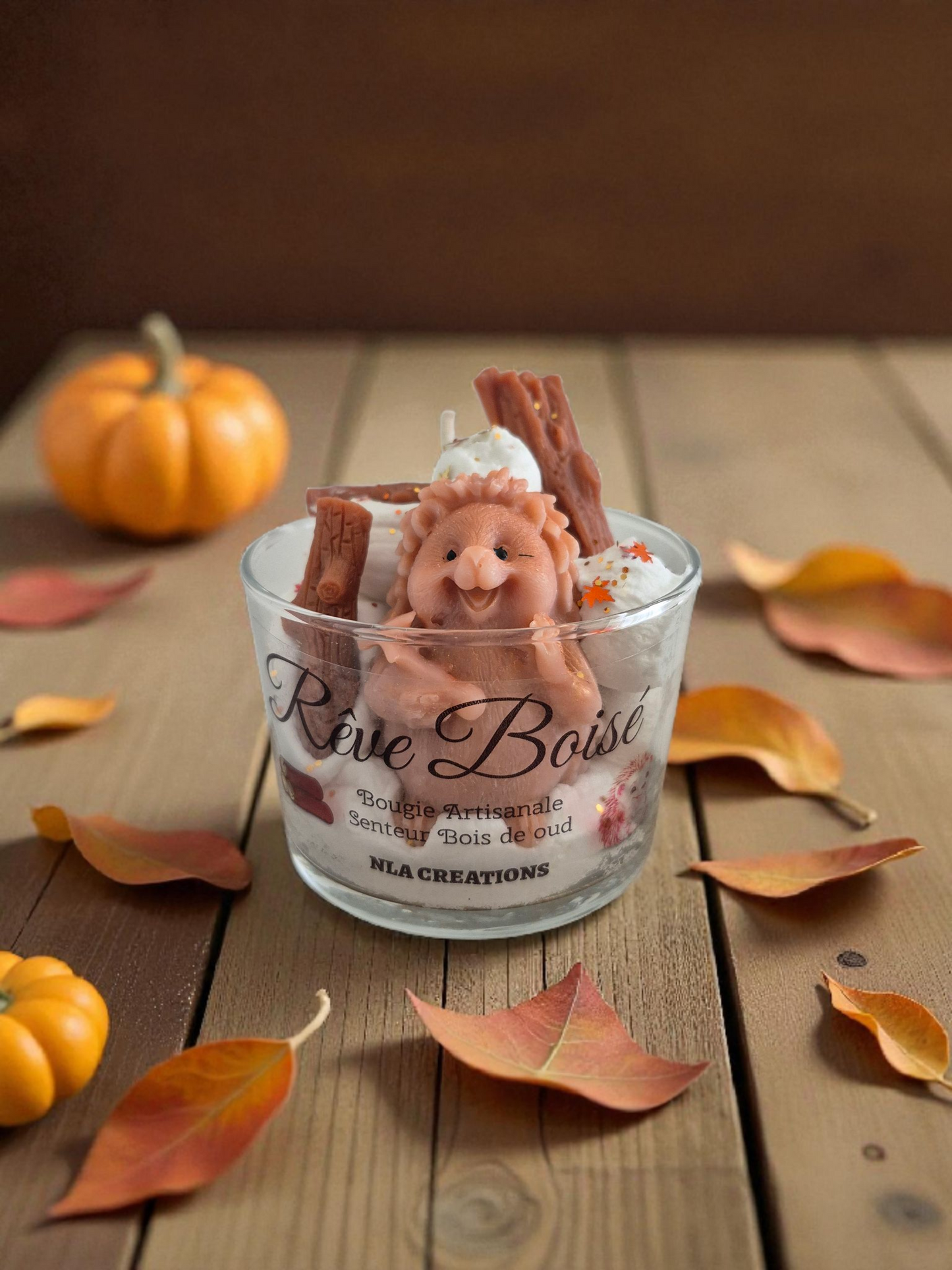 Bougie artisanale - Rêve boisé - Senteur Bois de oud - NLA Creations 