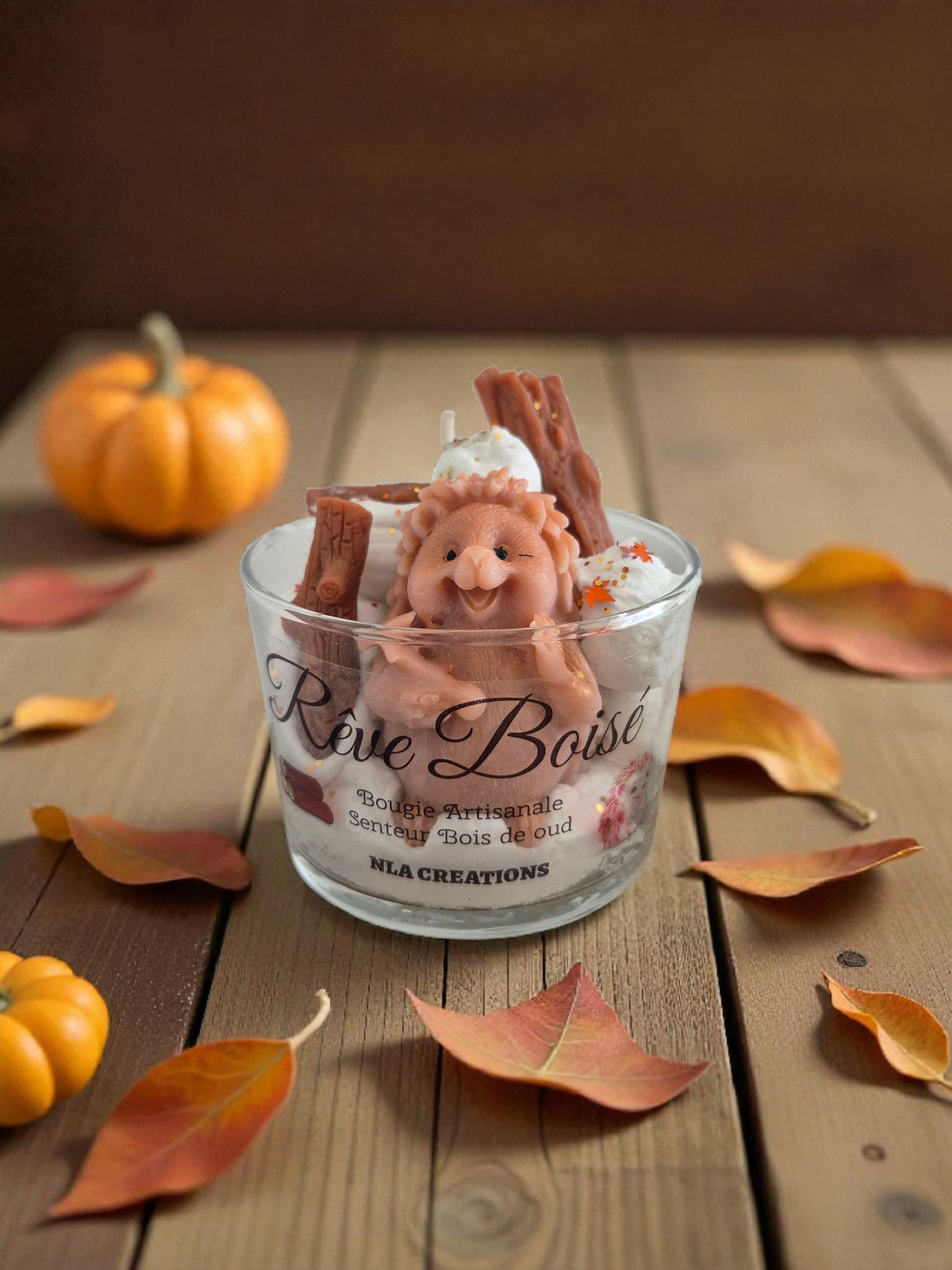 Bougie artisanale - Rêve boisé - Senteur Bois de oud - NLA Creations 