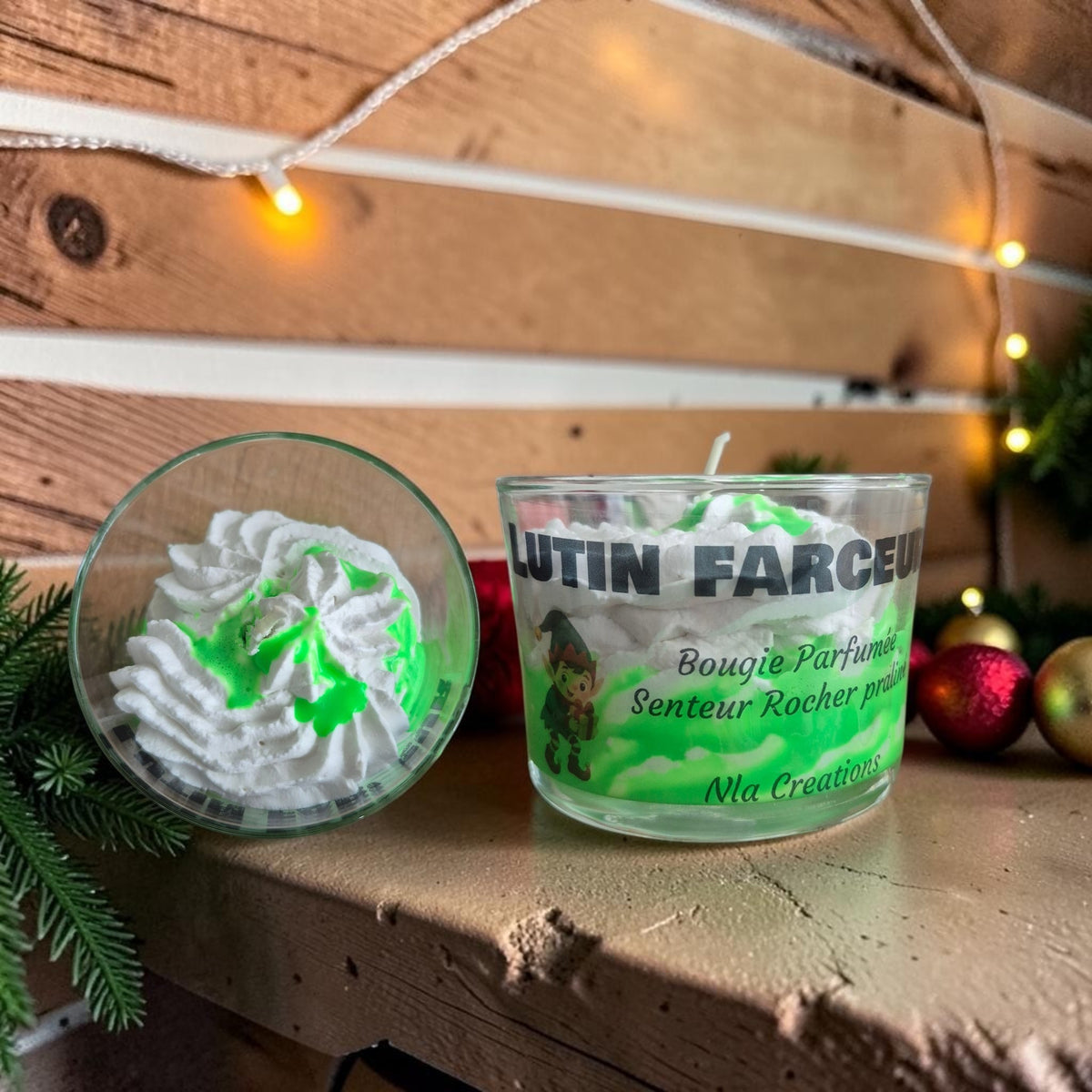 Bougie lutin farceur Déclassée - Senteur Rocher praliné