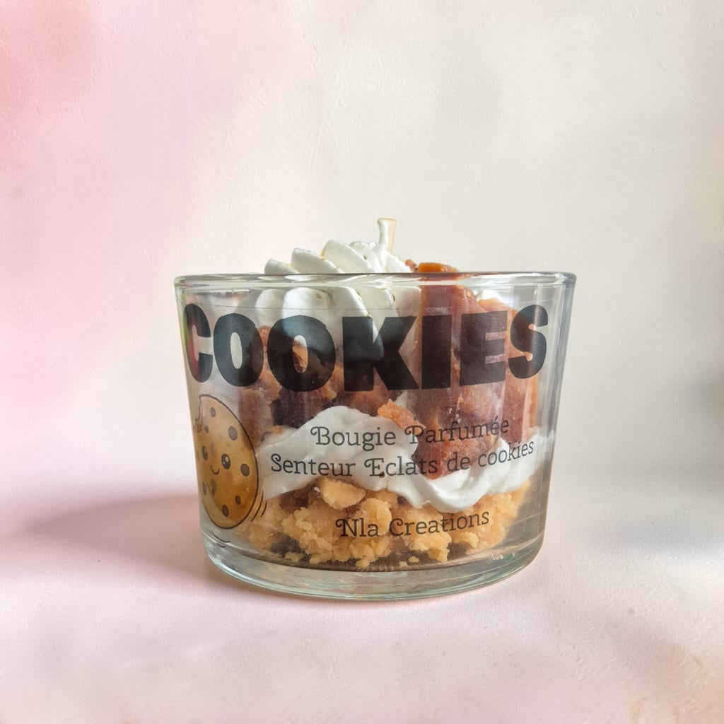 Bougie parfumée gourmande senteur cookies