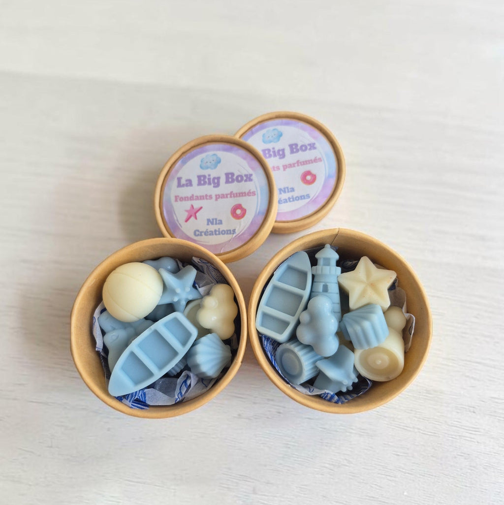 Fondants parfumés de la Big Box aux formes et couleurs aléatoires