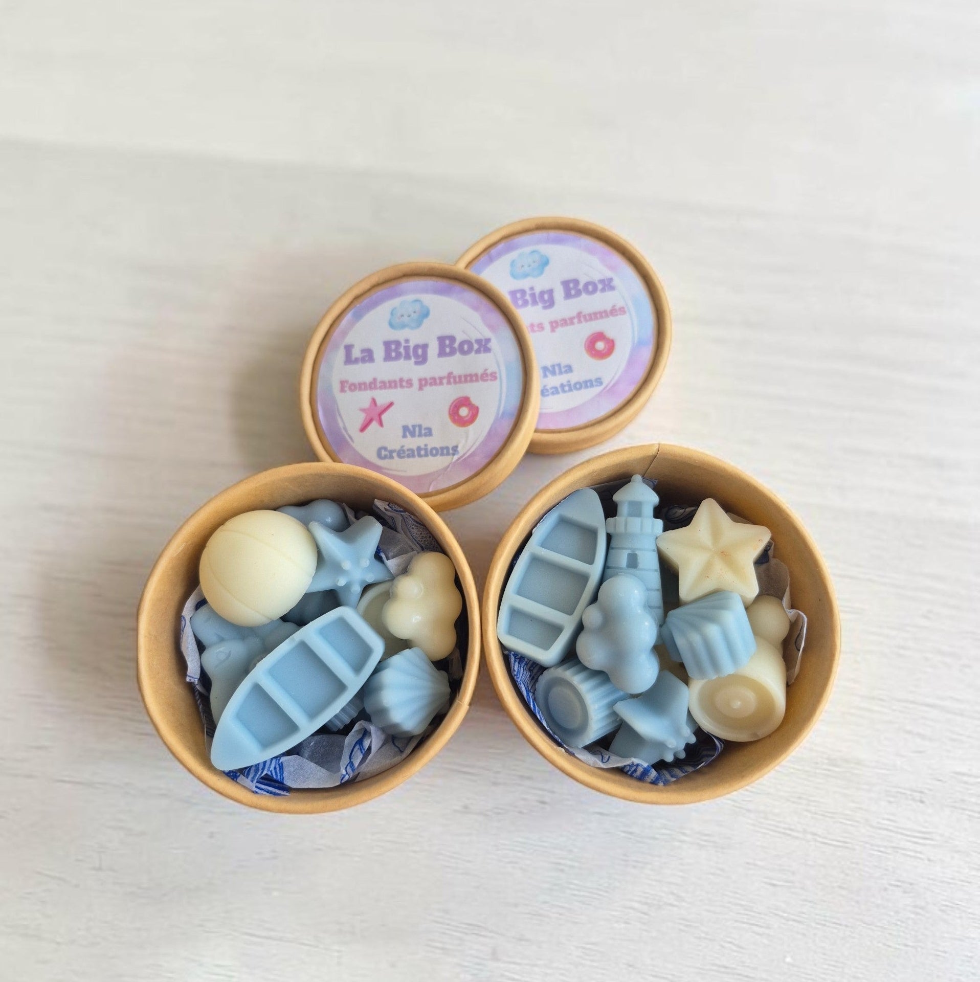 Fondants parfumés de la Big Box aux formes et couleurs aléatoires