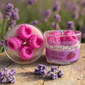Bougie parfumée Sweet Berry senteur Framboise, création artisanale en cire de soja avec parfum de Grasse par NLA Créations