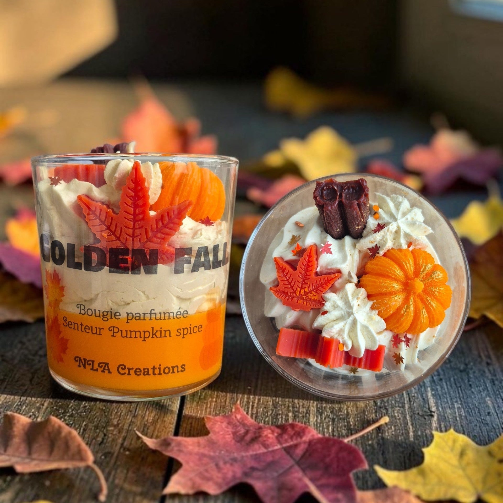 Bougie parfumée Golden Fall senteur Pumpkin Spice