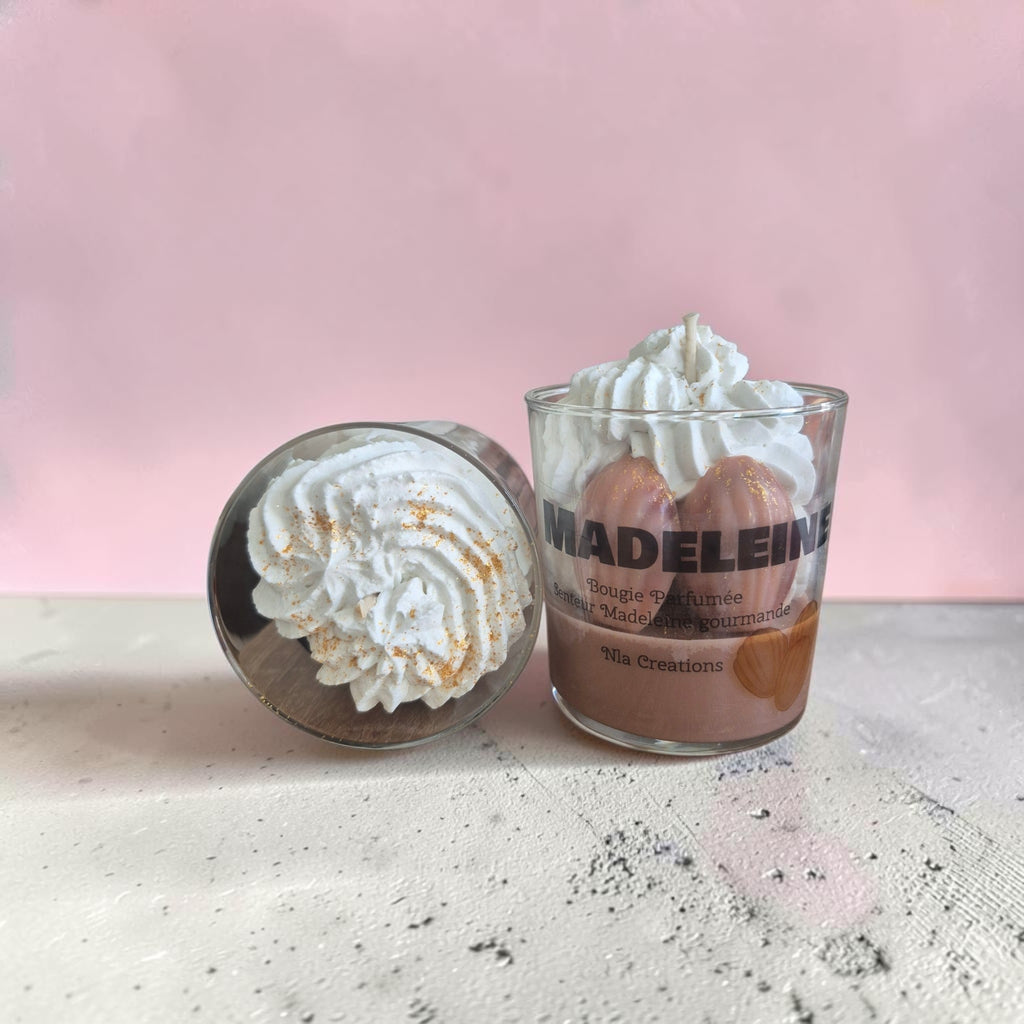 Bougie parfumée artisanale senteur Madeleine Gourmande