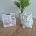 Brûle-parfum Hibou en céramique pour faire fondre vos fondants parfumés avec élégance