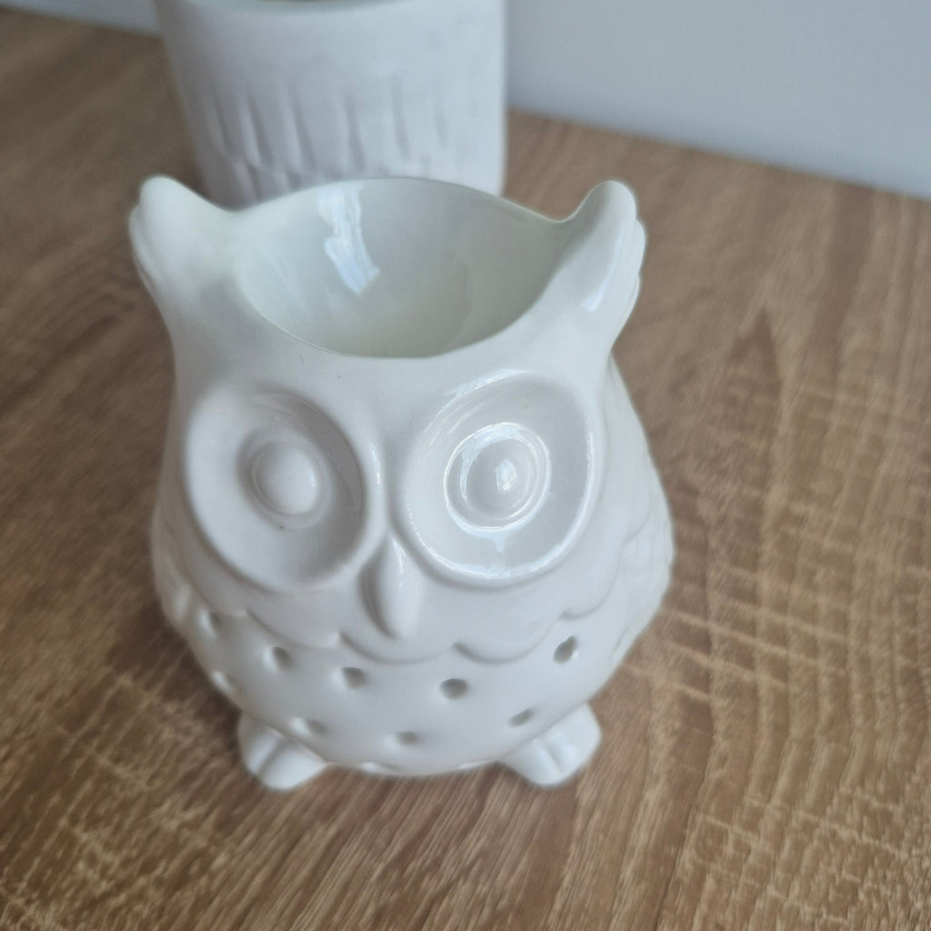 Brûle-parfum Hibou en céramique, parfait pour profiter de vos fondants parfumés tout en décorant votre intérieur