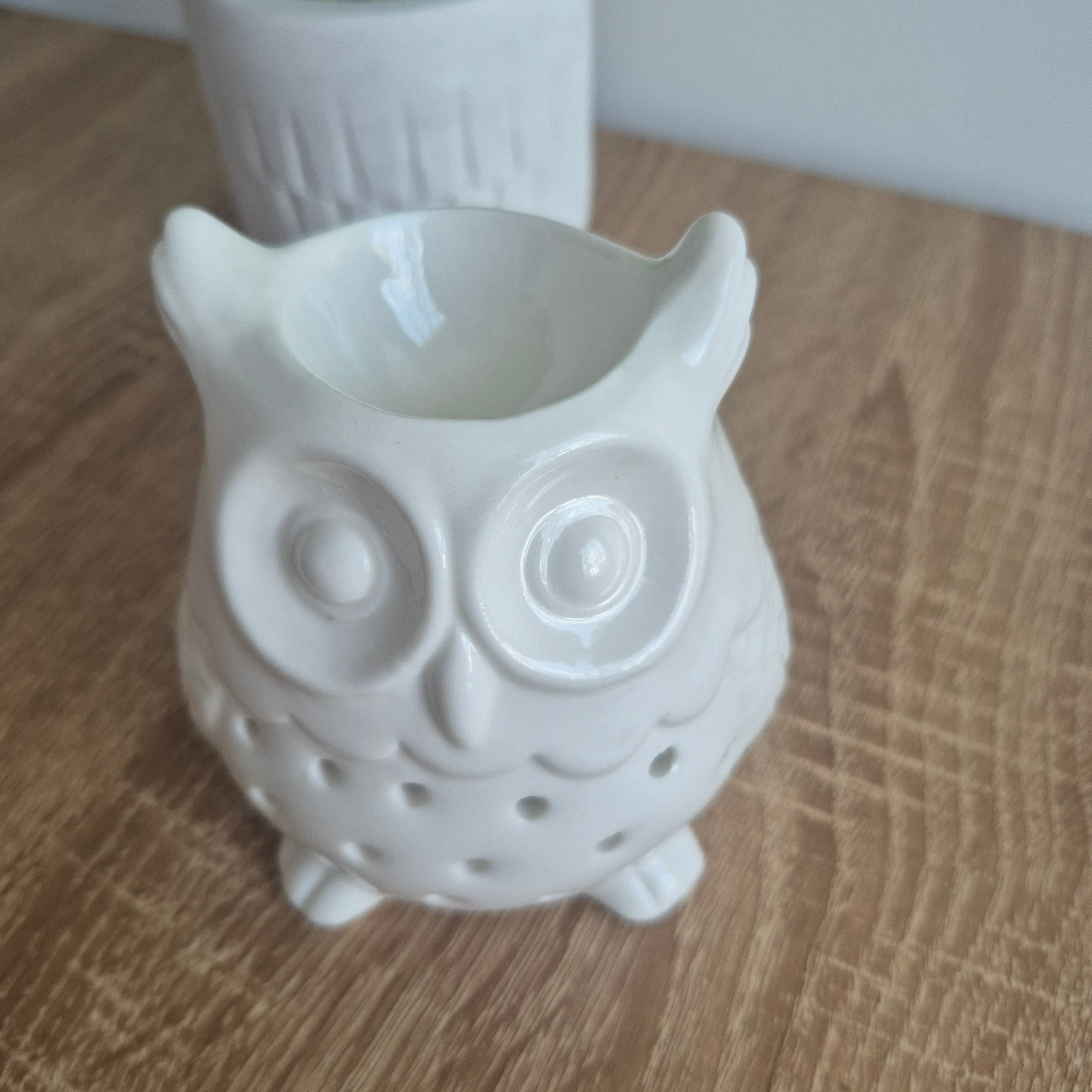Brûle-parfum Hibou en céramique, parfait pour profiter de vos fondants parfumés tout en décorant votre intérieur