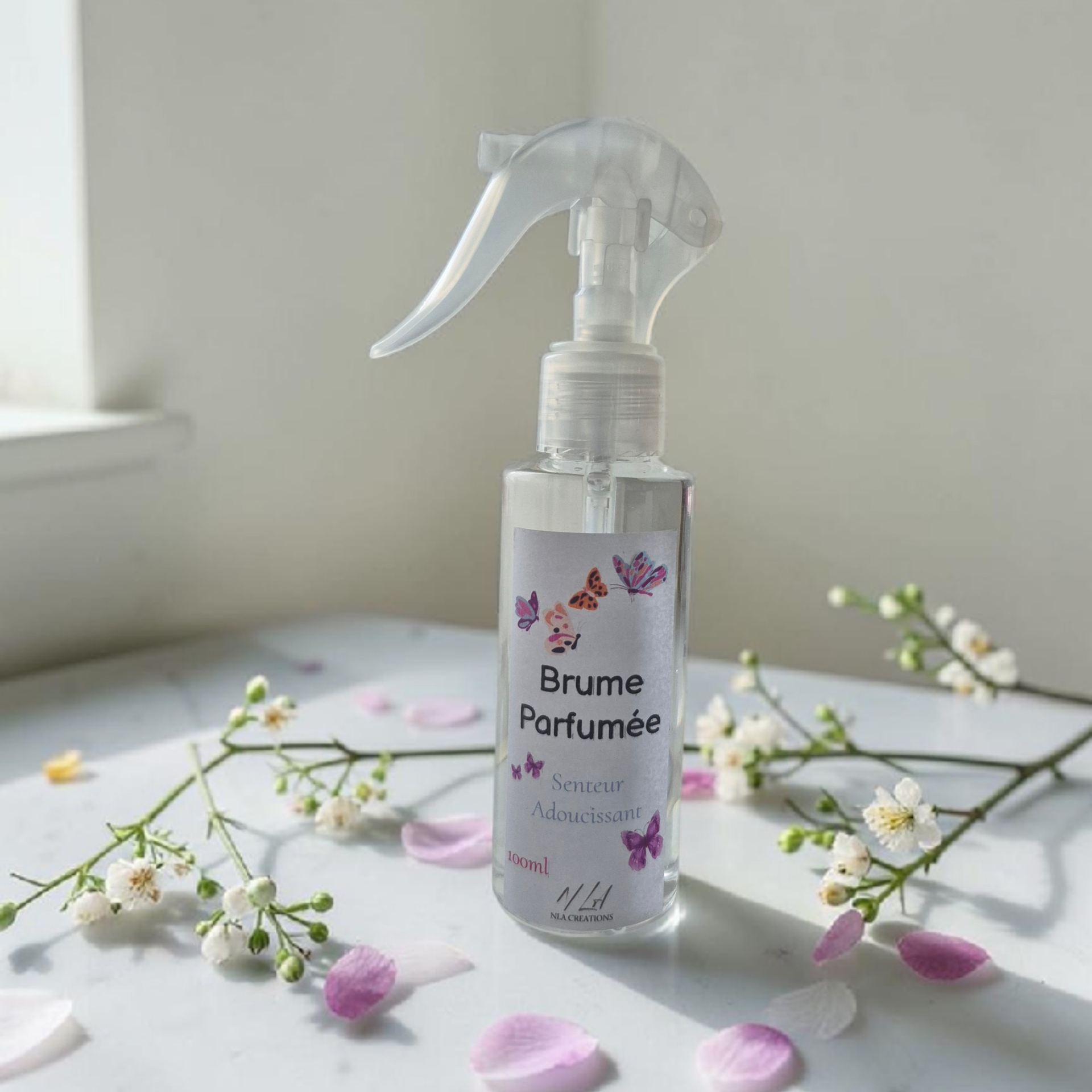 Brume parfumée artisanale 100 ml pour parfumer votre intérieur, disponible en plusieurs senteurs par NLA Créations