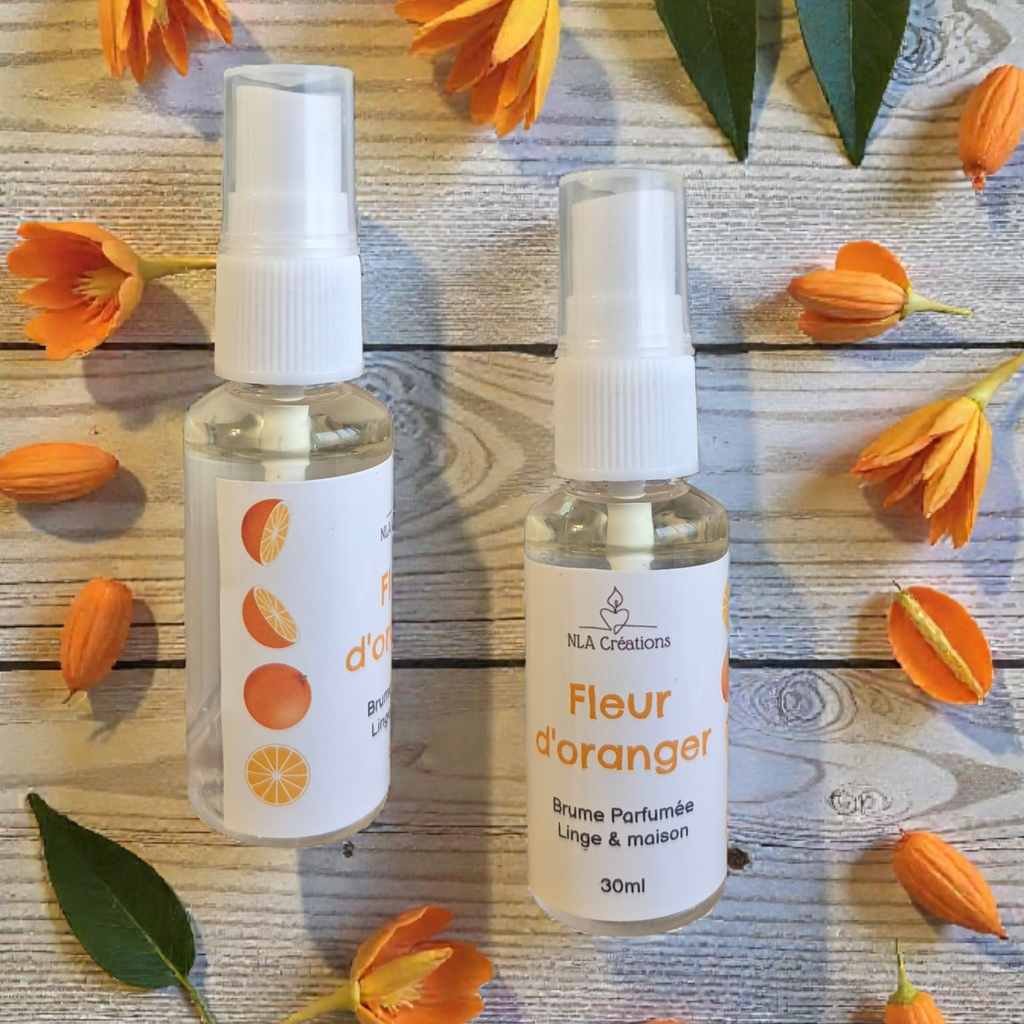 Brume Parfumée fleur d'oranger 30ml pour parfumer votre intérieur - NLA Creations 