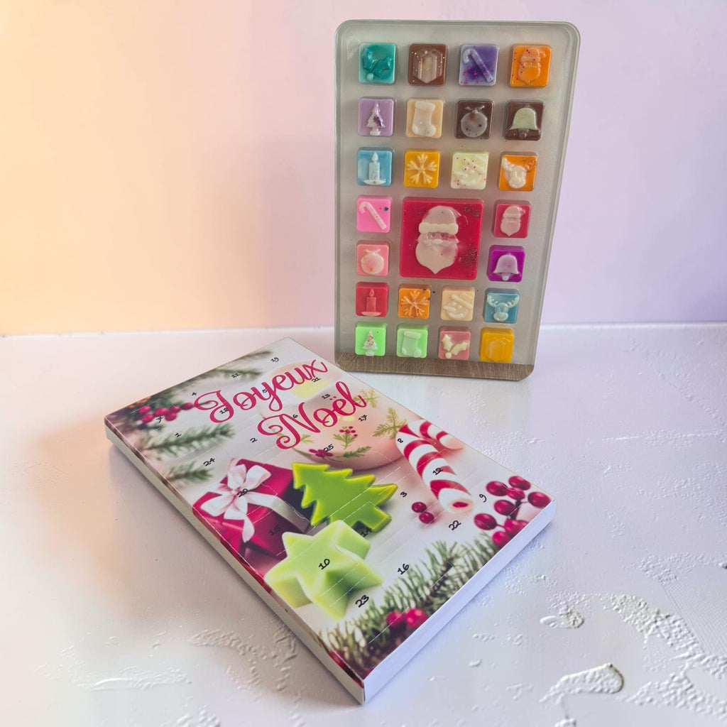 Calendrier de l’Avent composé de 25 fondants parfumés dont un gros fondant