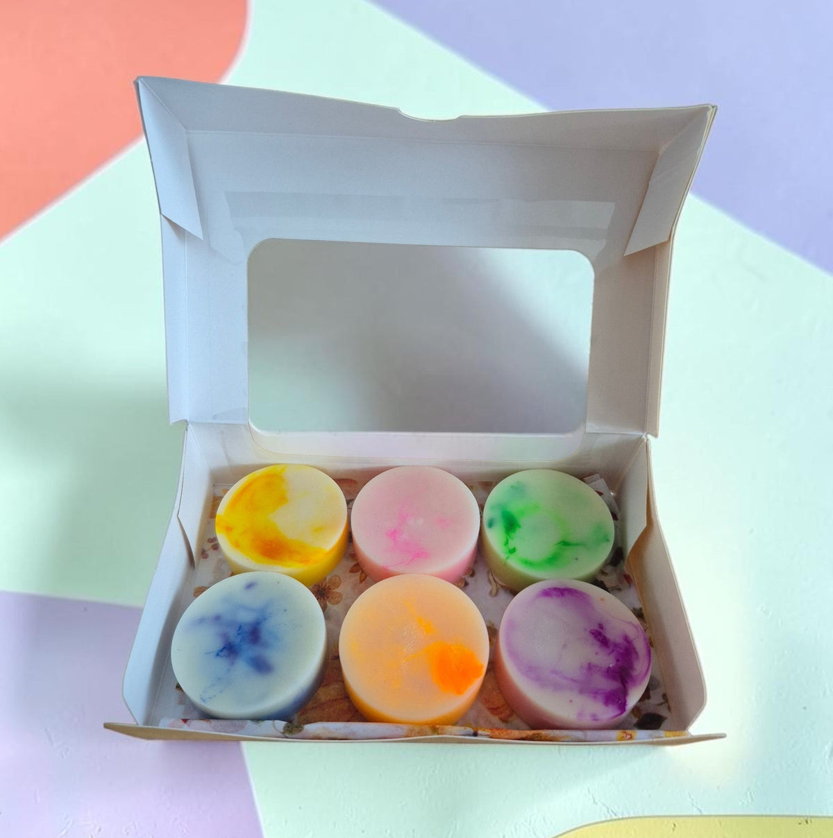 Coffret artisanal de 6 fondants parfumés P’tits Palets