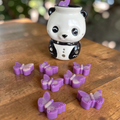 Fondant parfumé en forme de papillon senteur Lilas de +11,5 g, création artisanale avec parfum de Grasse par NLA Créations.