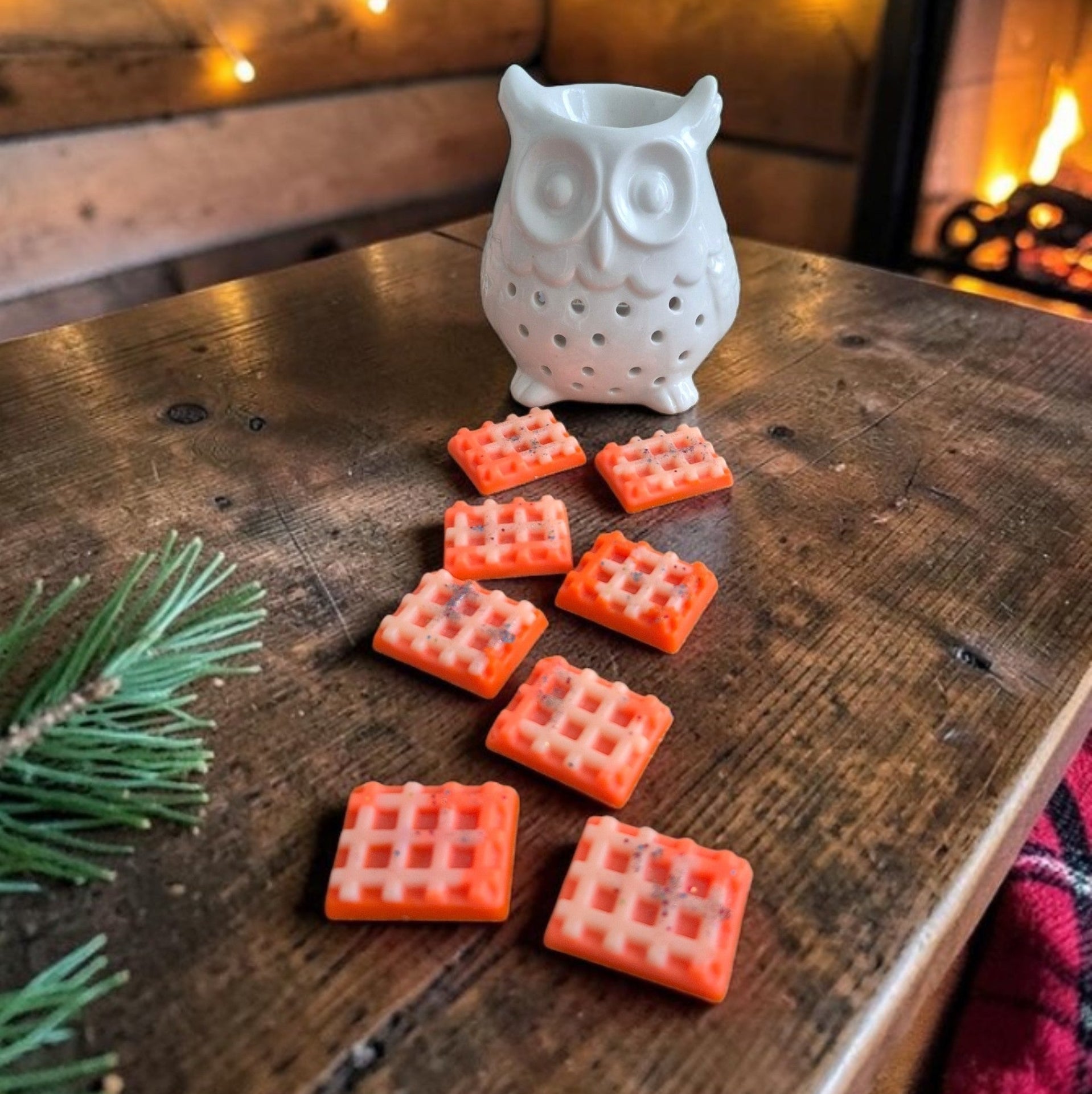 Fondant parfumé en forme de gaufre senteur gaufre