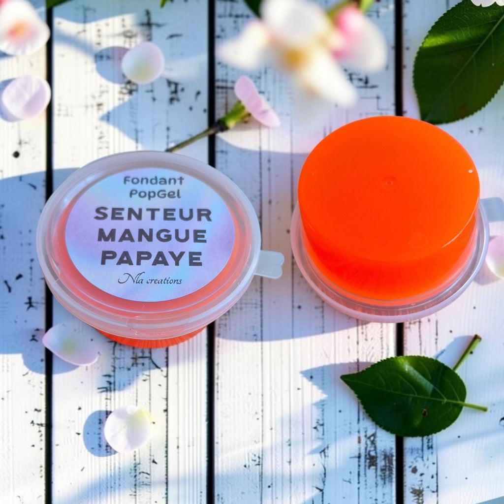 Fondant PopGel en cire gel parfumée, création artisanale de NLA Créations, idéale pour parfumer durablement la maison.