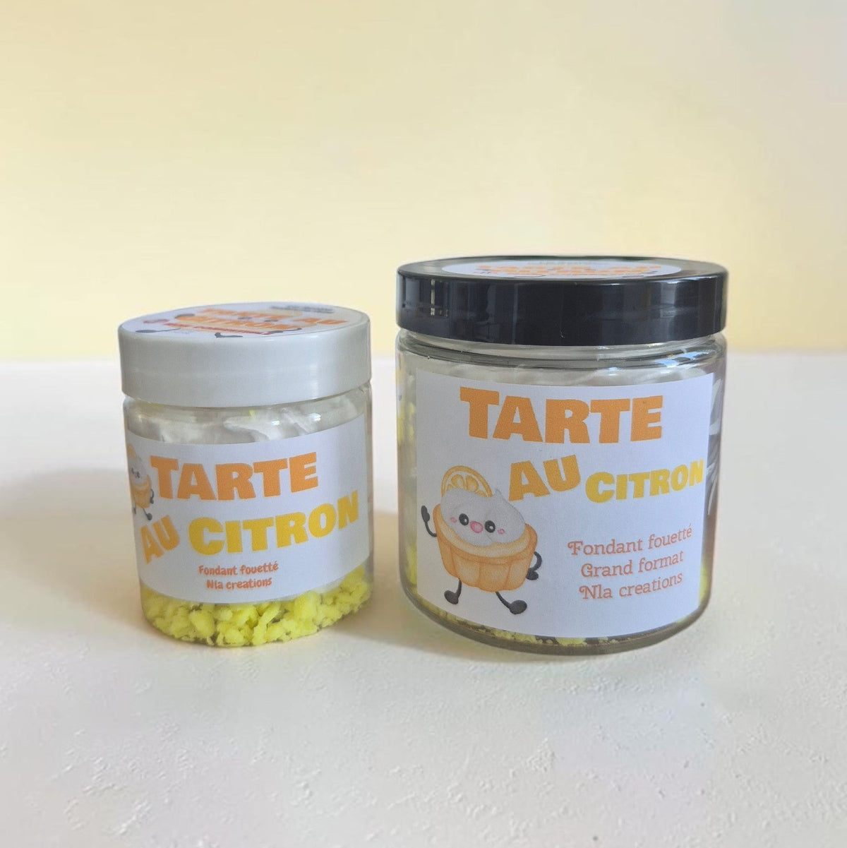 Fondants chantilly parfum Tarte au Citron 45g – cire parfumée artisanale