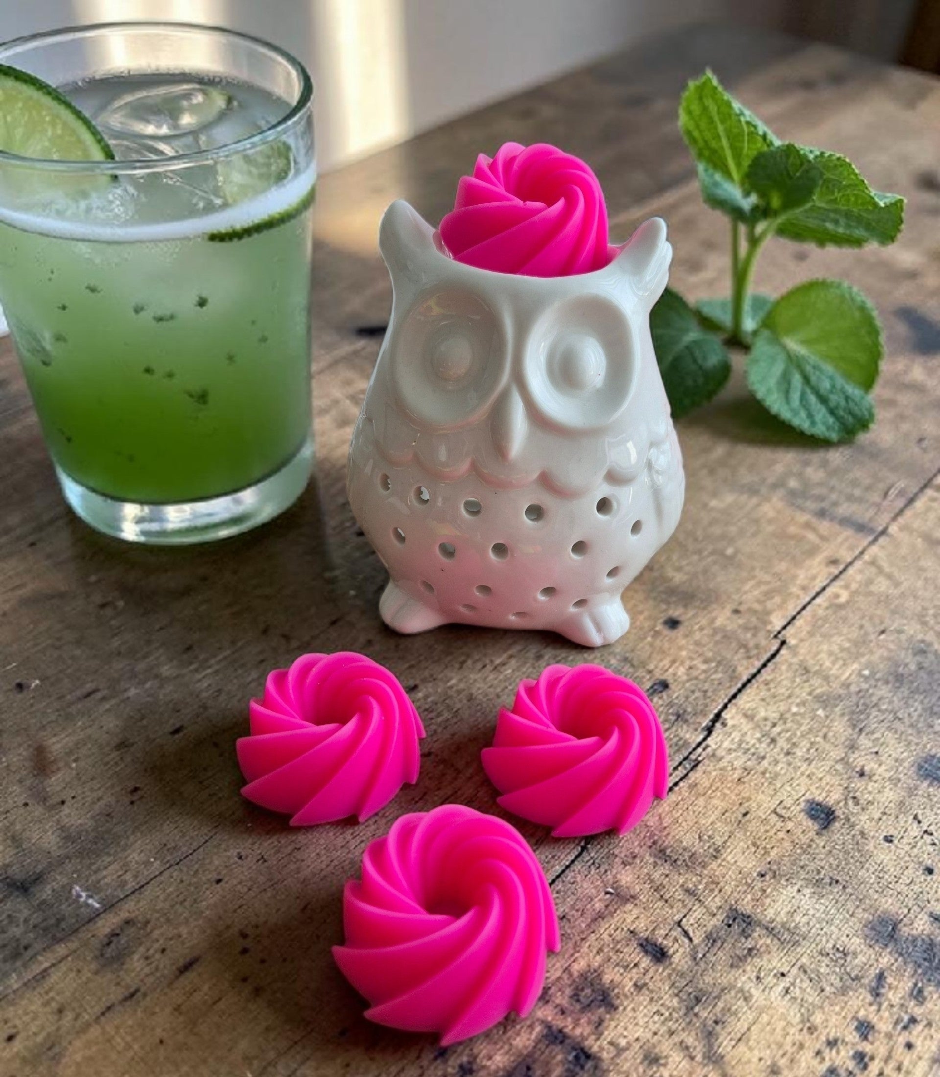 Fondants parfumés en forme de cocktail Cyclone, fabriqués à la main par NLA Créations avec une senteur mojito