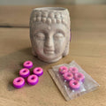 Lot de 5 fondants parfumés Donuts senteur Barbe à Papa, idéal pour découvrir cette fragrance gourmande.