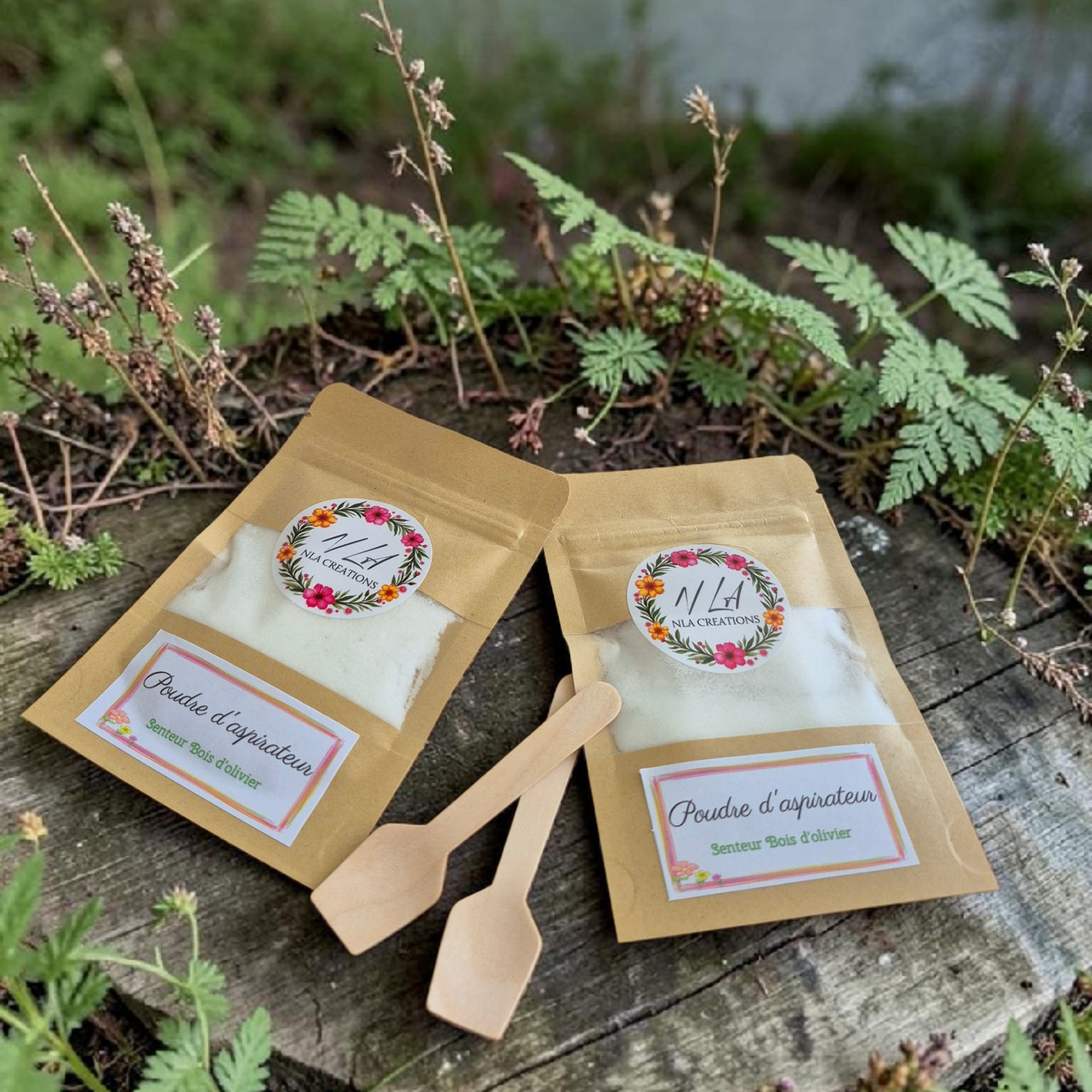 Poudre d'aspirateur - 50g - Parfum bois d'olivier - NLA Creations 