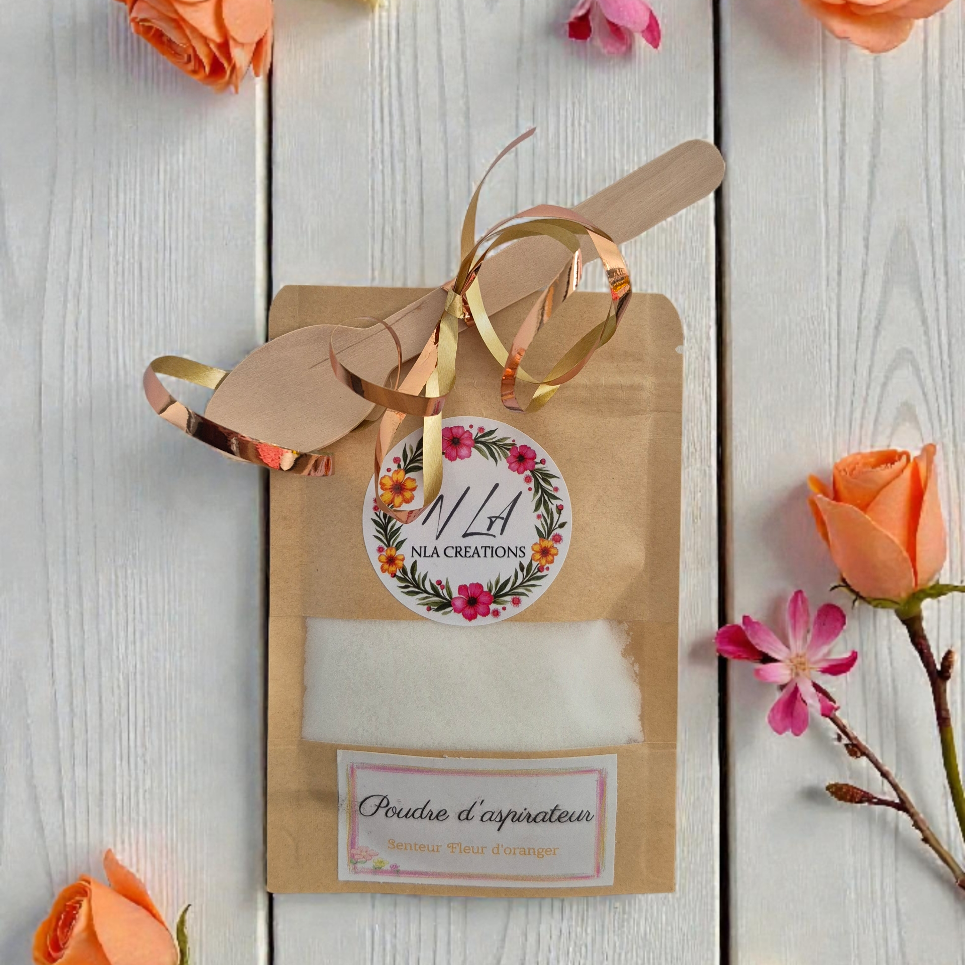 Poudre d'aspirateur - 50g - Parfum fleur d'oranger - NLA Creations 