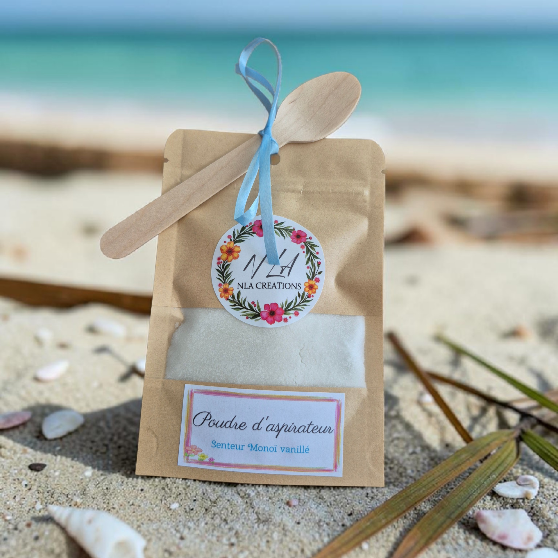 Poudre d'aspirateur - 50g - Parfum monoi vanillé - NLA Creations 