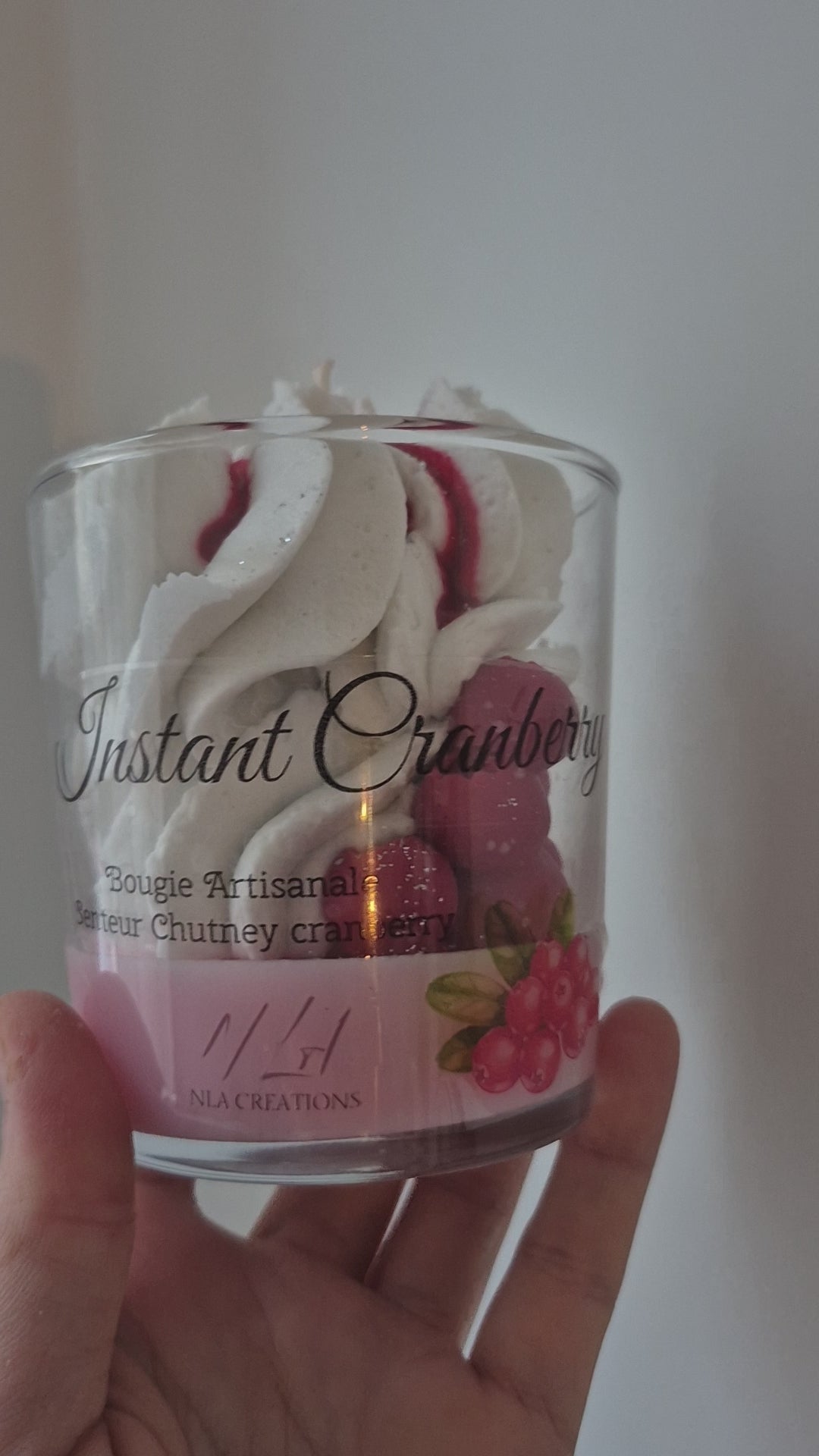 Bougie Instant cranberry - Senteur Chutney cranberry