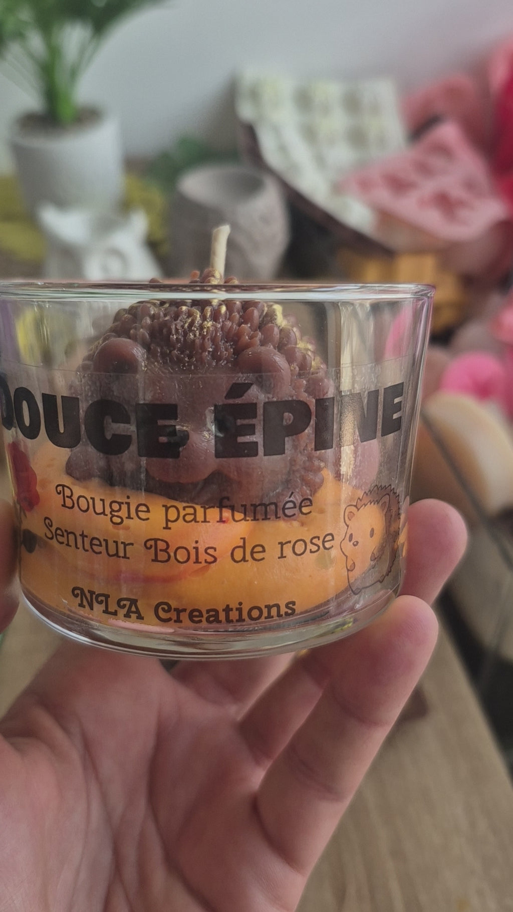 Bougie Douce épine -  Senteur Bois de rose