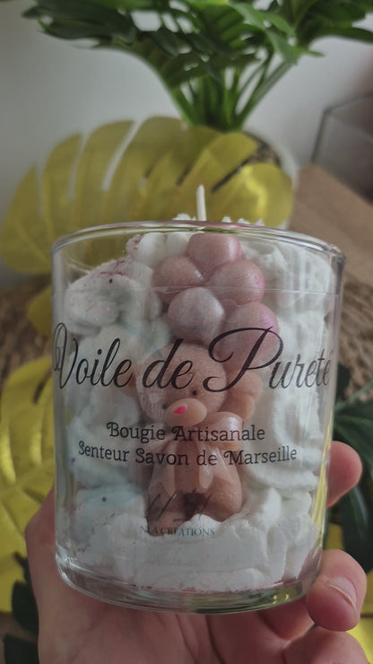 Bougie "Voile de pureté" - Senteur Savon de Marseille