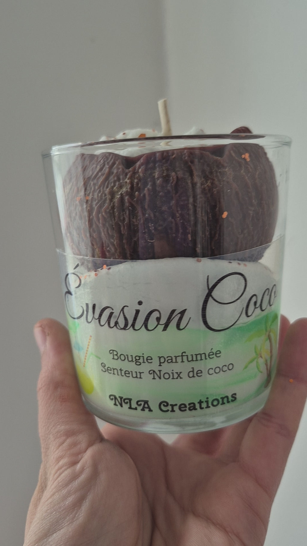 Bougie Évasion coco - Senteur Noix de coco