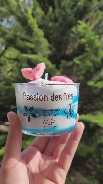 Bougie Passion des îles - Senteur Monoï passion