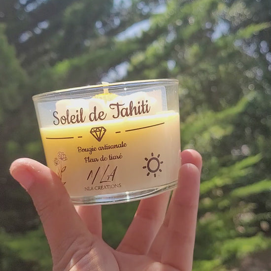 Bougie Soleil de Tahiti – senteur fleur de tiaré pour une évasion paradisiaque