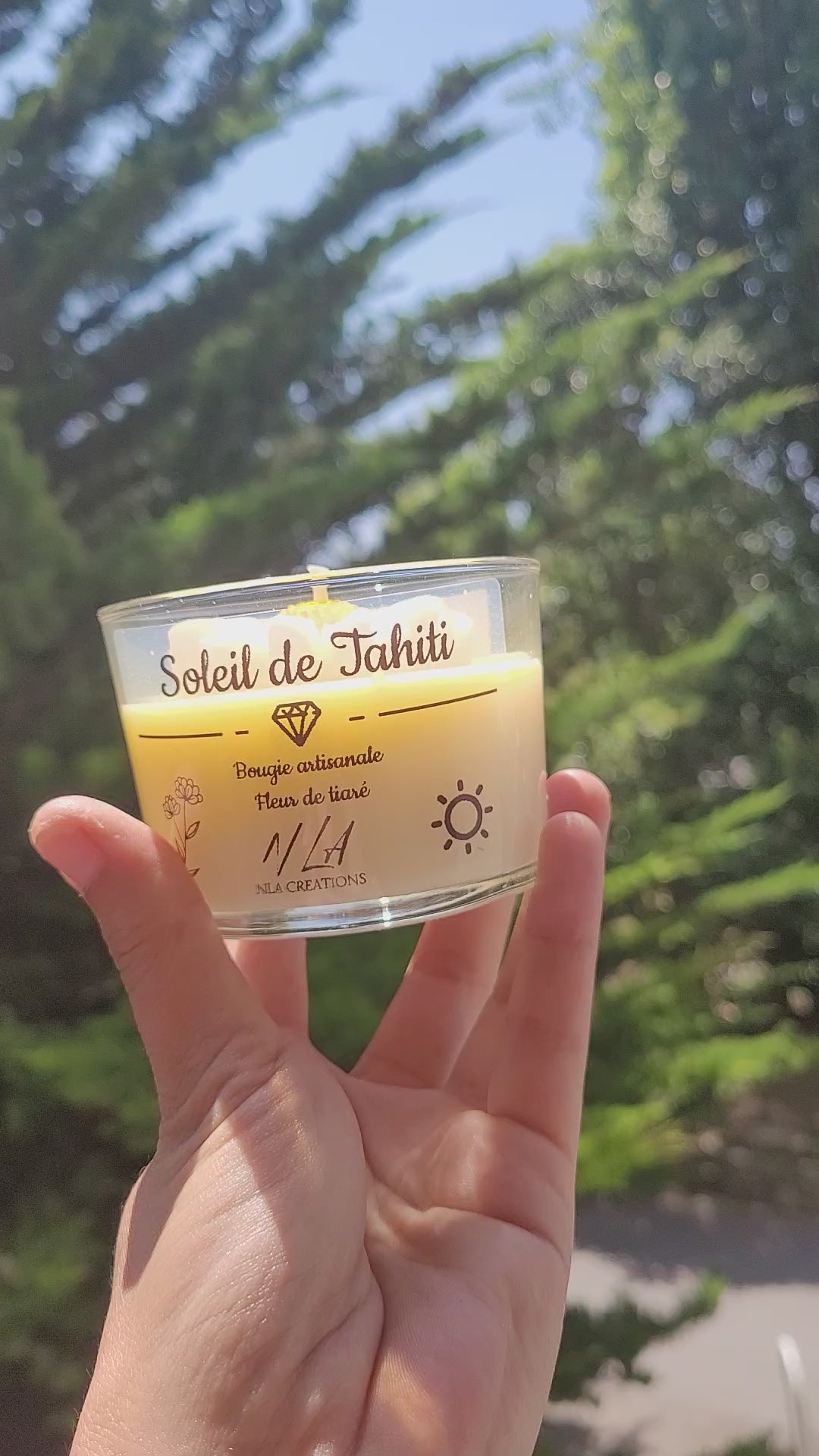 Bougie Soleil de Tahiti – senteur fleur de tiaré pour une évasion paradisiaque
