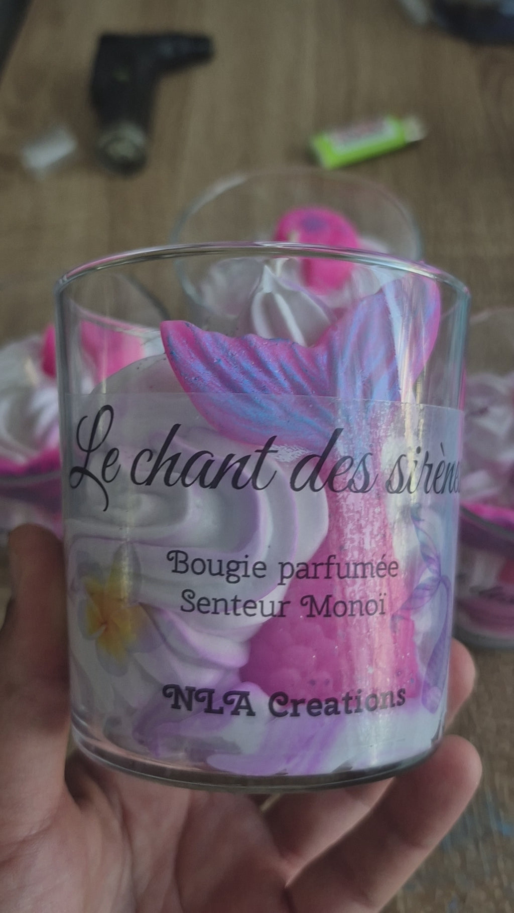 Bougie parfumée Le chant des sirènes - Senteur Monoï