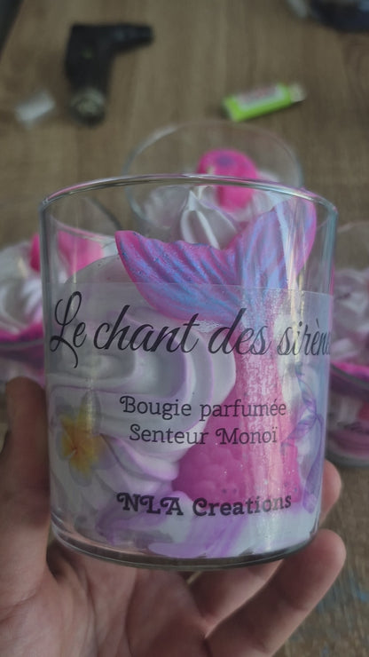 Bougie parfumée Le chant des sirènes - Senteur Monoï