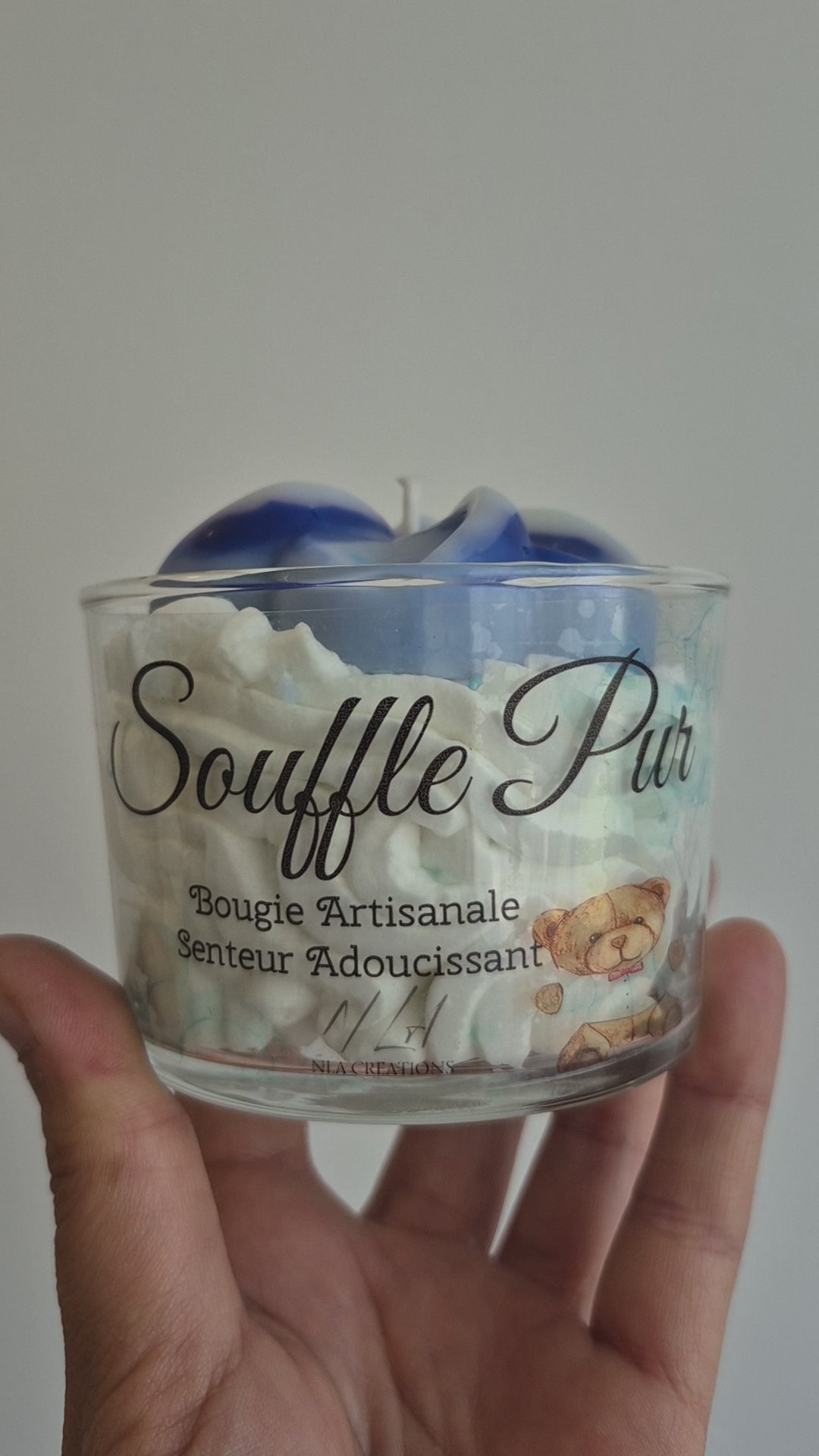 Bougie artisanale Senteur Adoucissant cire de soja