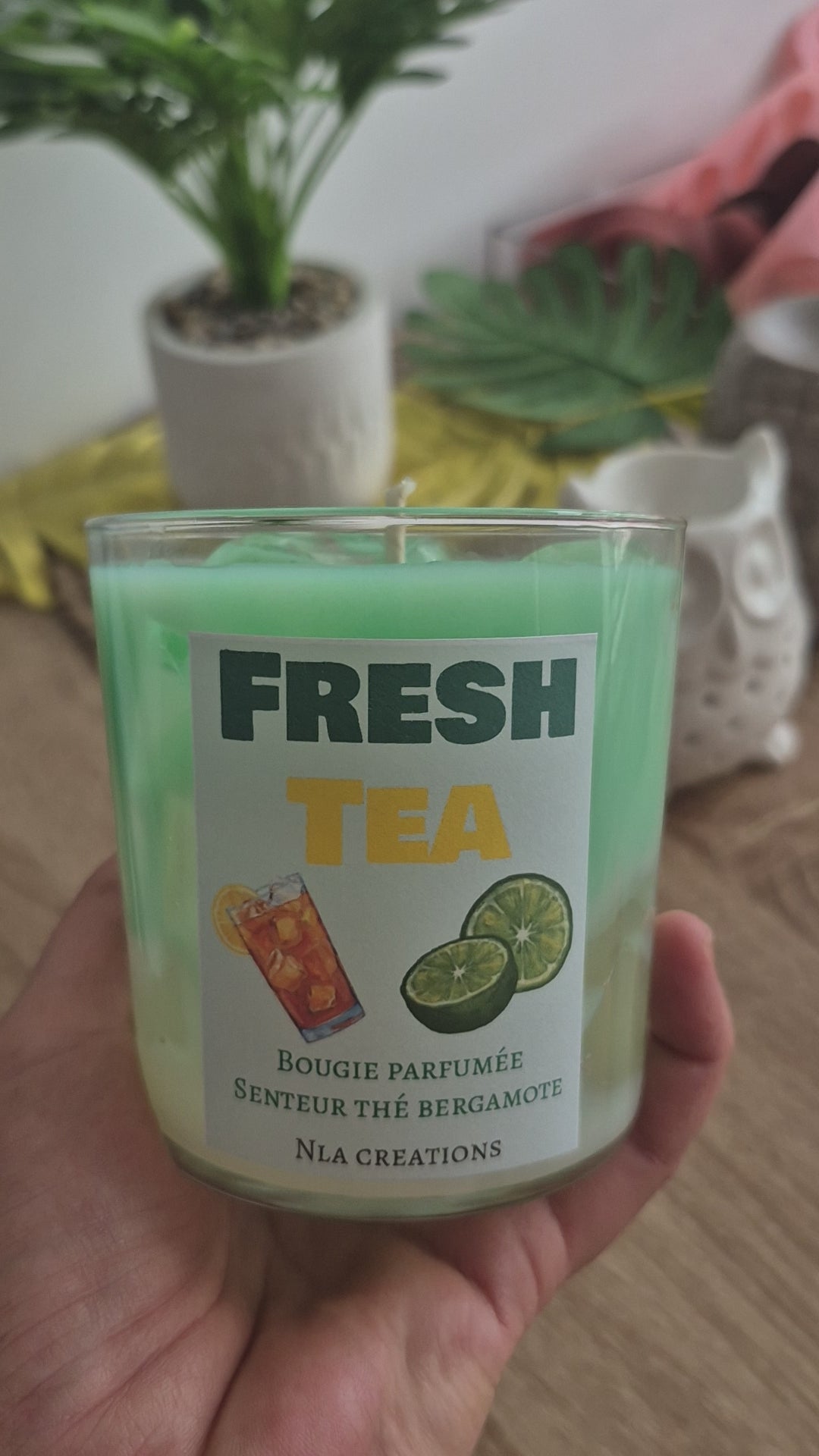 Bougie parfumée Fresh tea senteur Thé bergamote