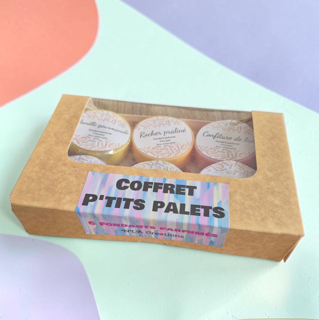 6 fondants parfumés XXL P’tits Palets avec senteurs au choix