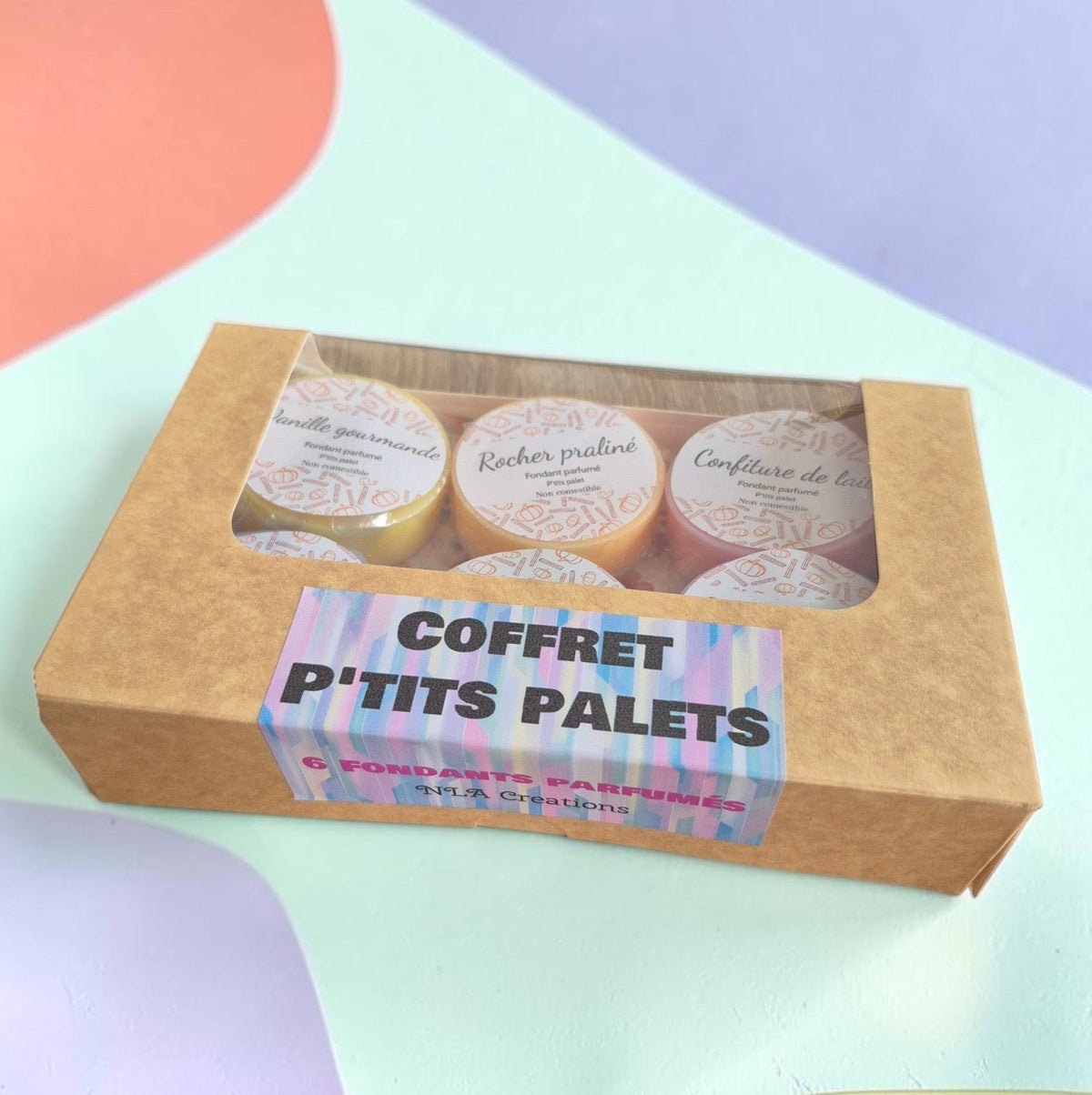 6 fondants parfumés XXL P’tits Palets avec senteurs au choix