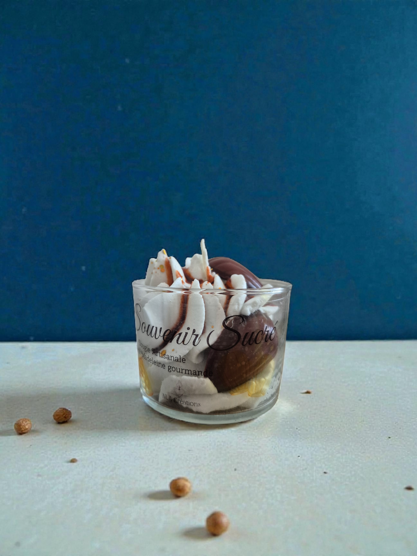 Bougie artisanale Souvenir sucré - Senteur Madeleine gourmande - NLA Creations 